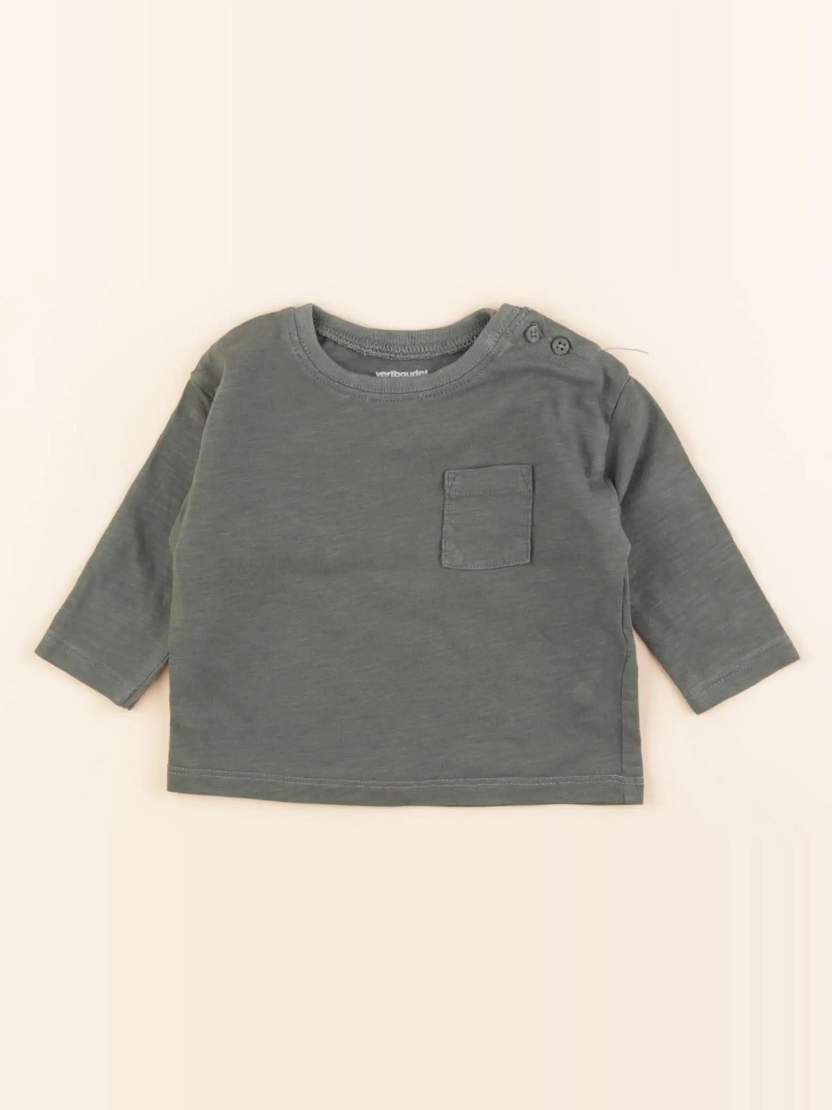 Vertbaudet - tee-shirt vert - 3 mois