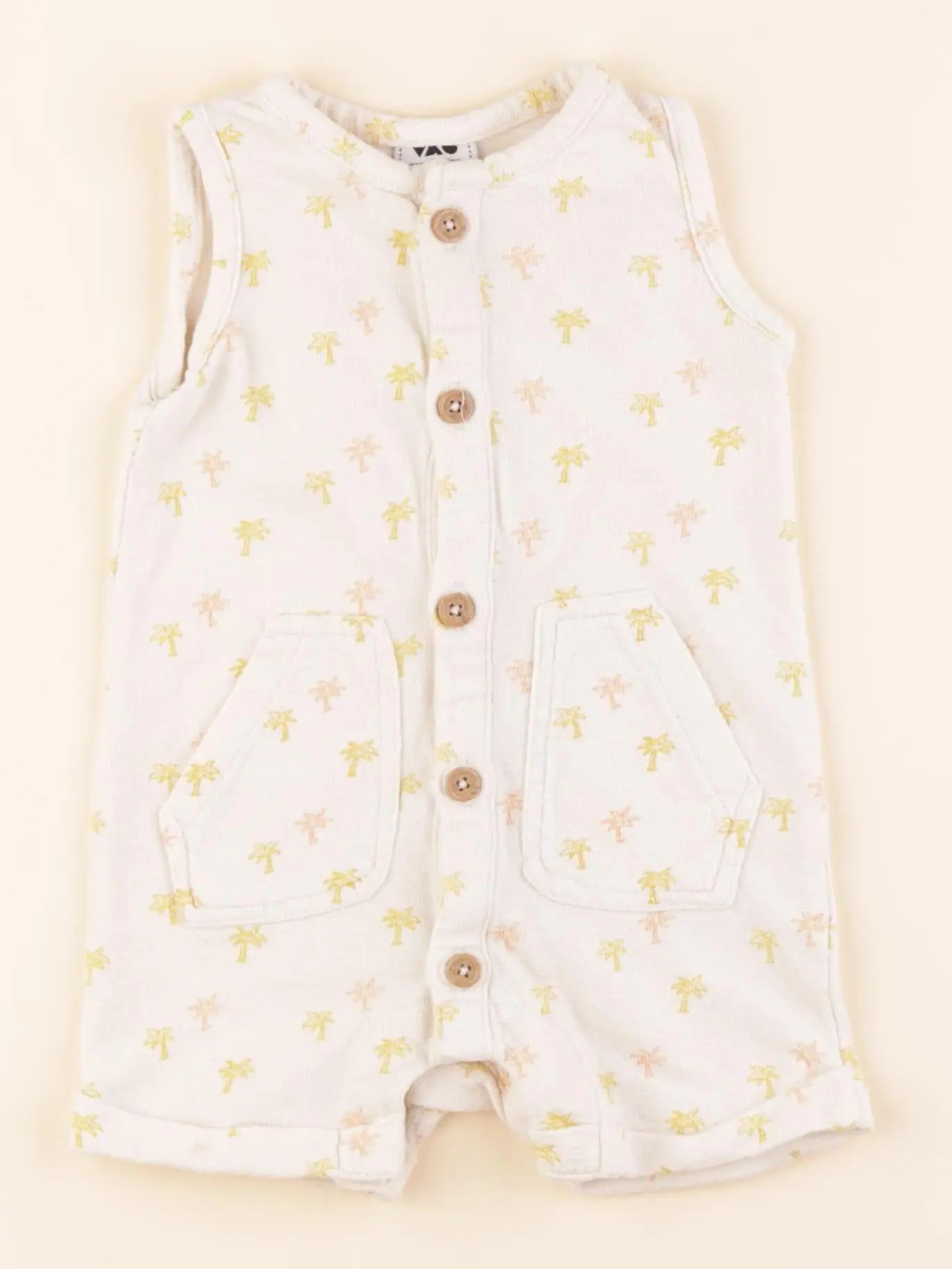 Tape à l'oeil - combinaison beige - 6 mois