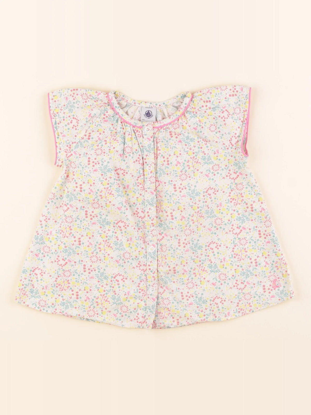 Petit Bateau - blouse multicolore - 36 mois
