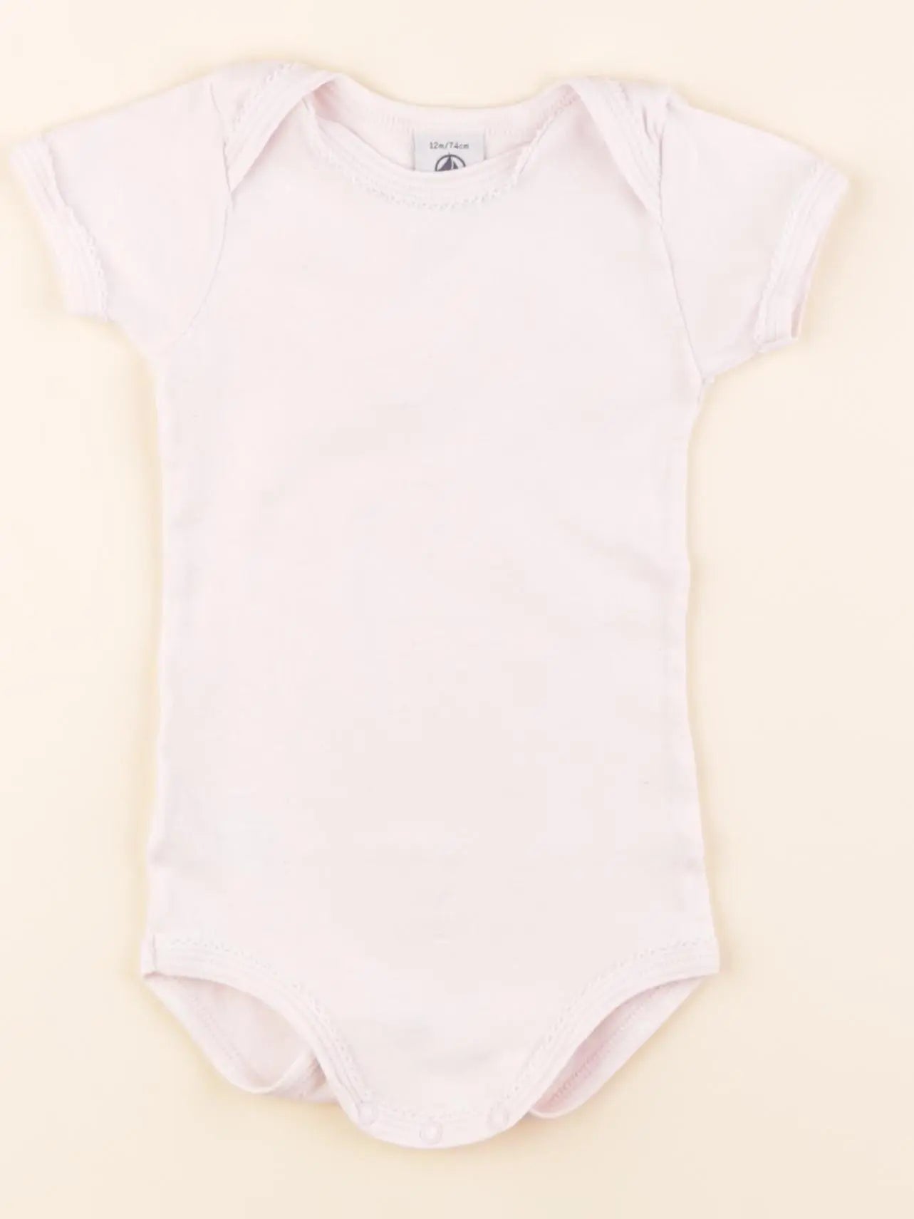 Petit Bateau - body rose - 12 mois
