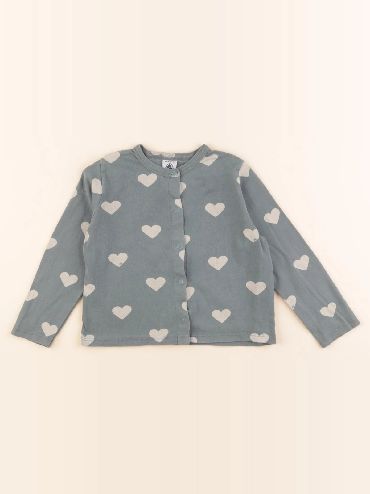 Petit Bateau - tee-shirt vert - 4 ans