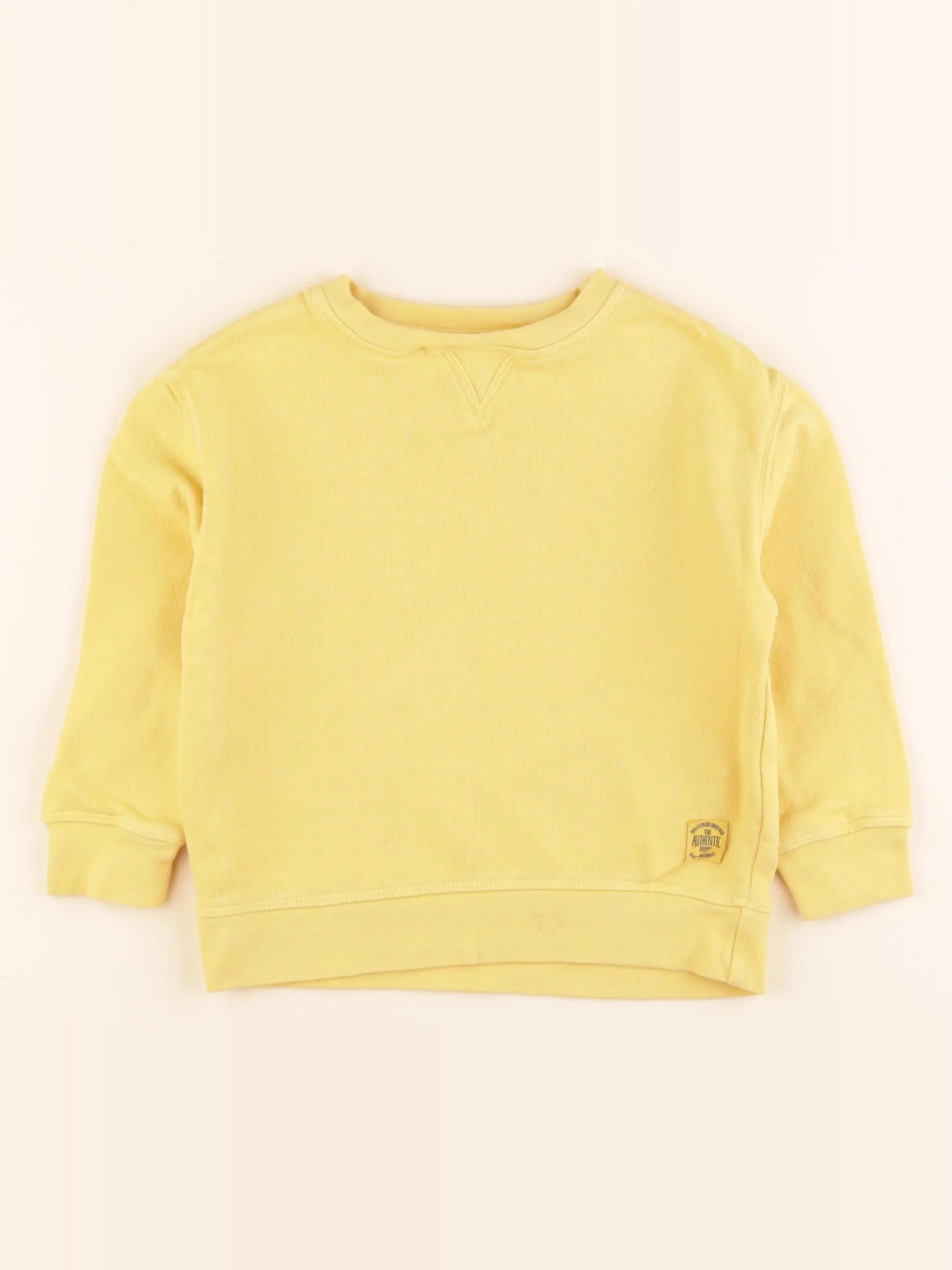La Redoute - sweat jaune - 4 ans