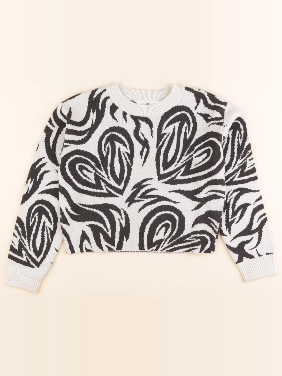 H&M - pull noir - 10/12 ans