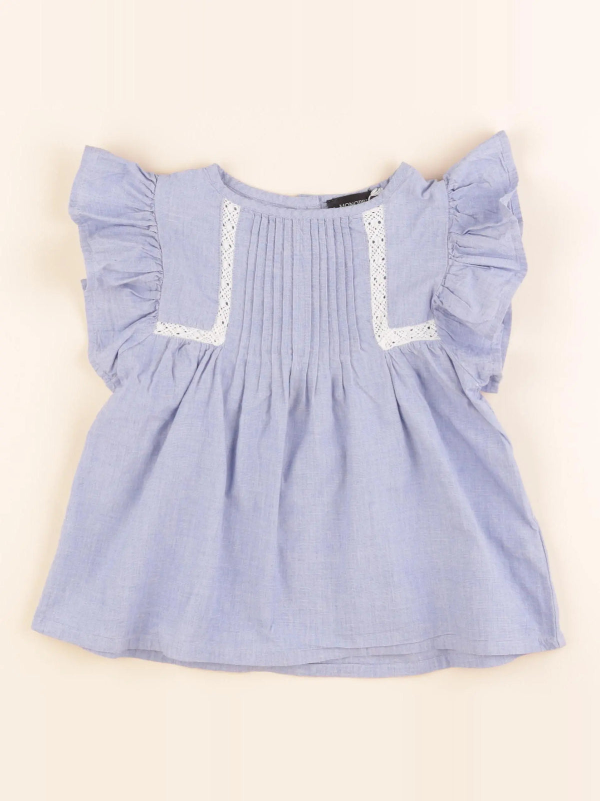 Monoprix - blouse bleu - 6 ans