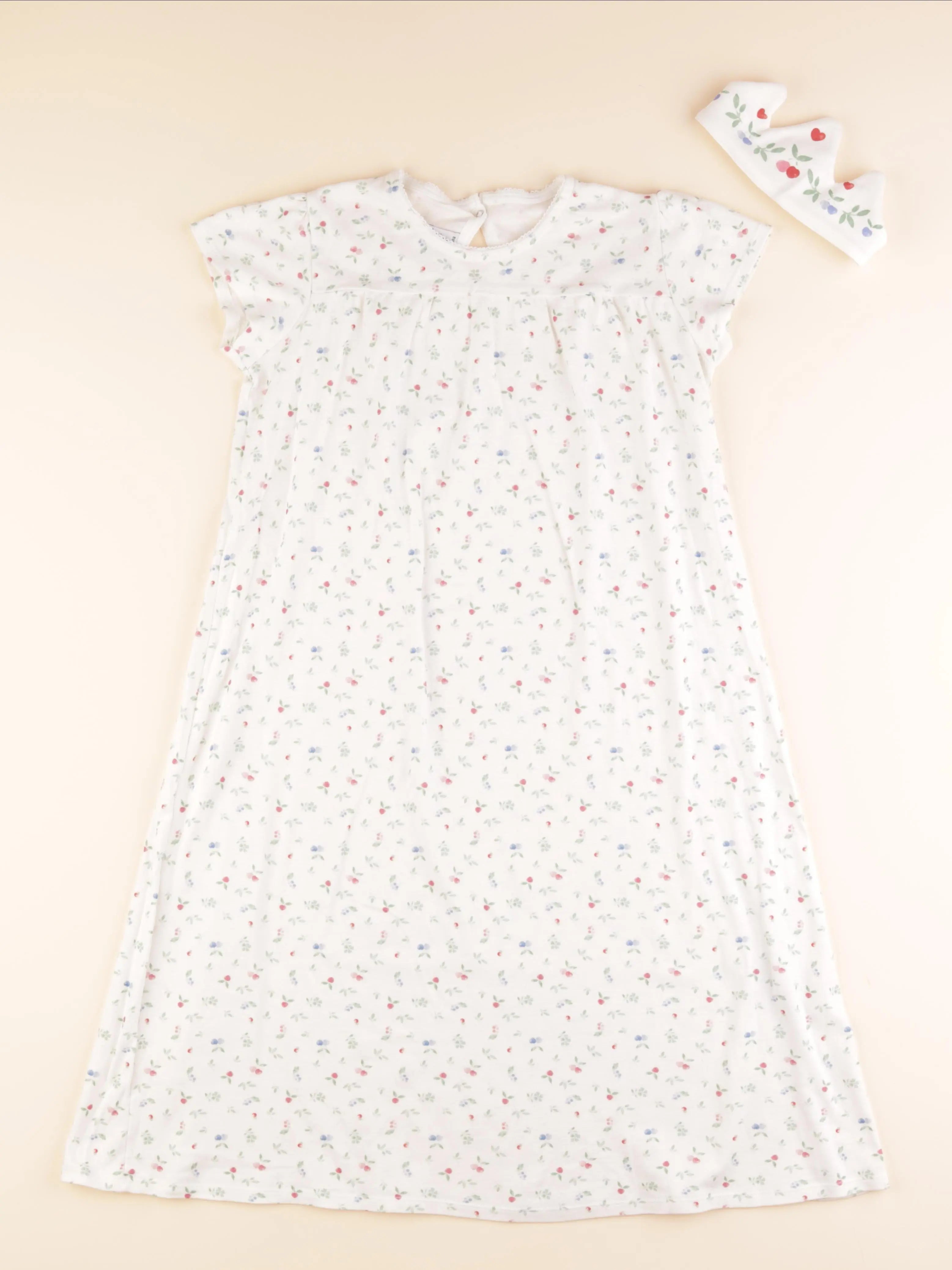 Petit Bateau - chemise de nuit coton blanc - 8 ans