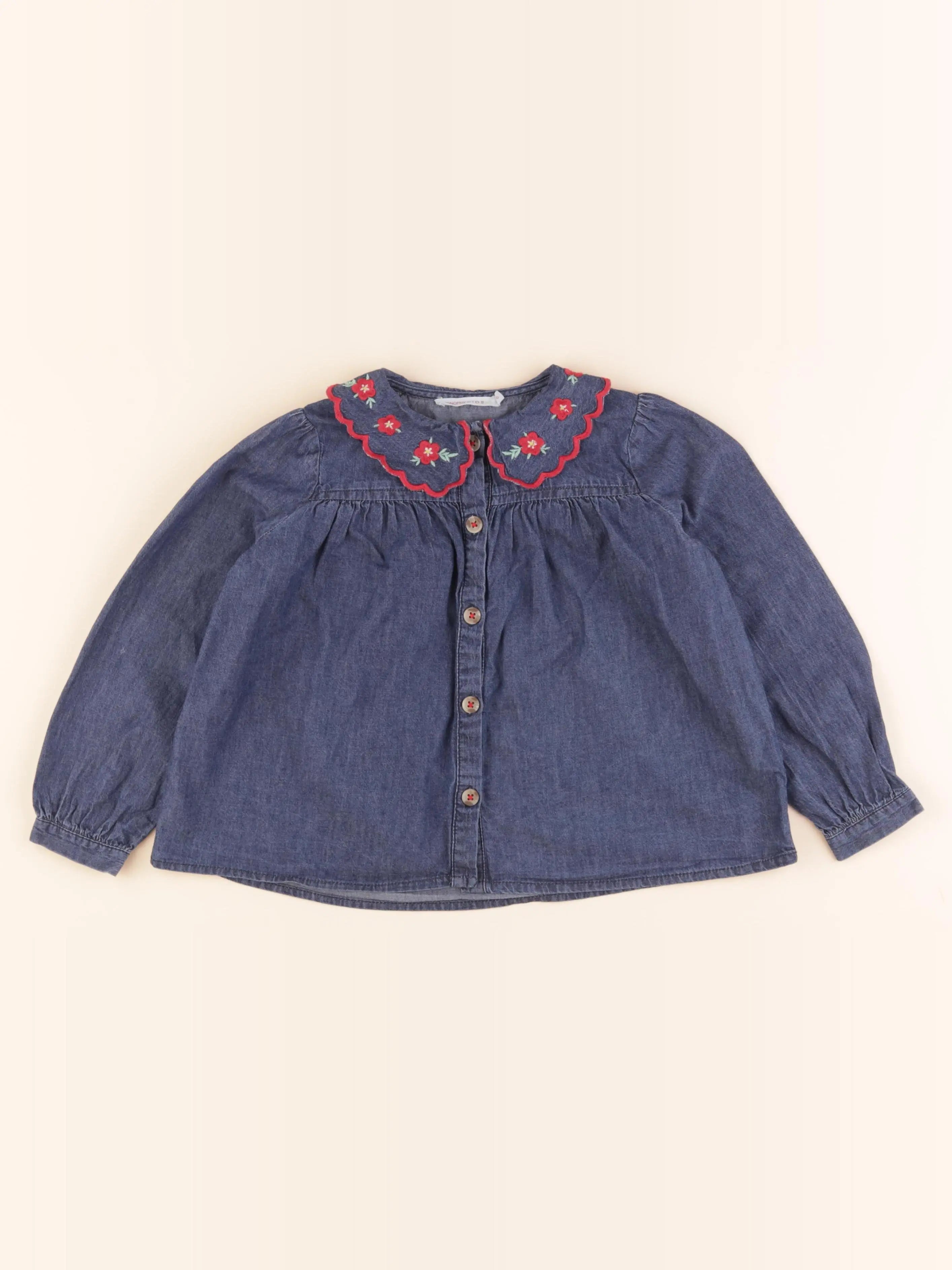 Monoprix - blouse bleu - 6 ans