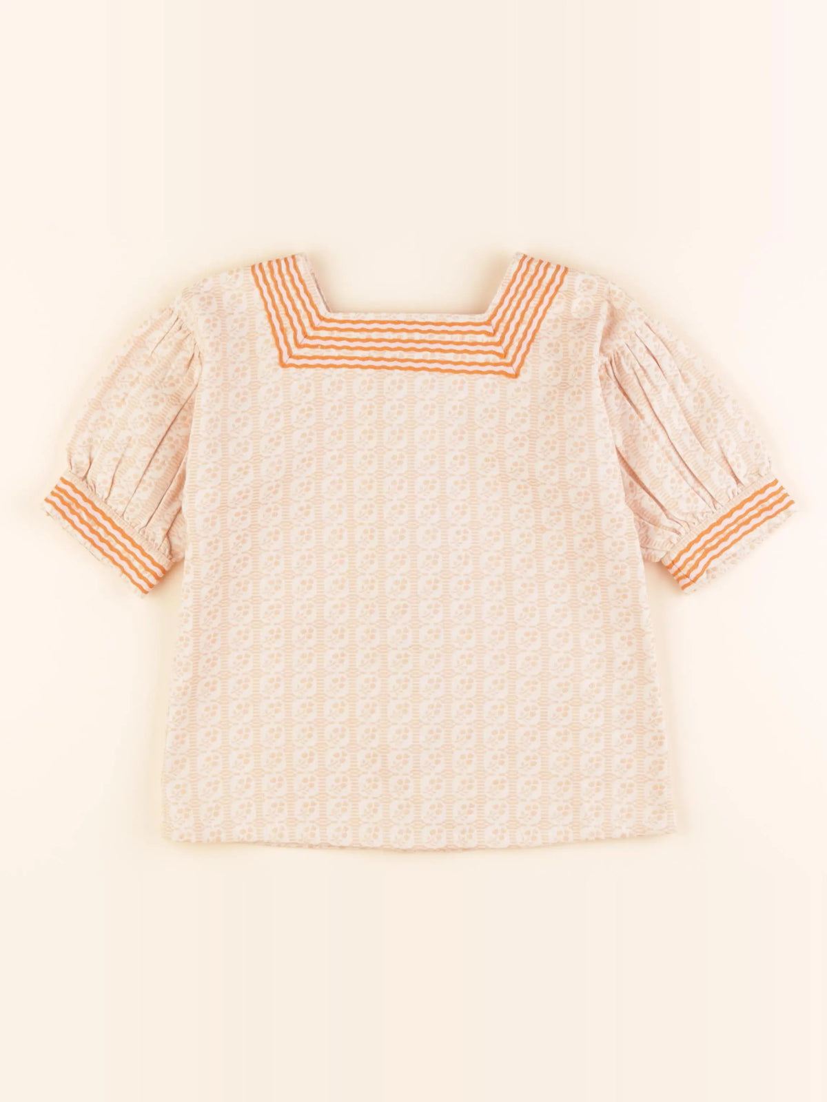 Bandits à la crème - blouse orange - 6 ans