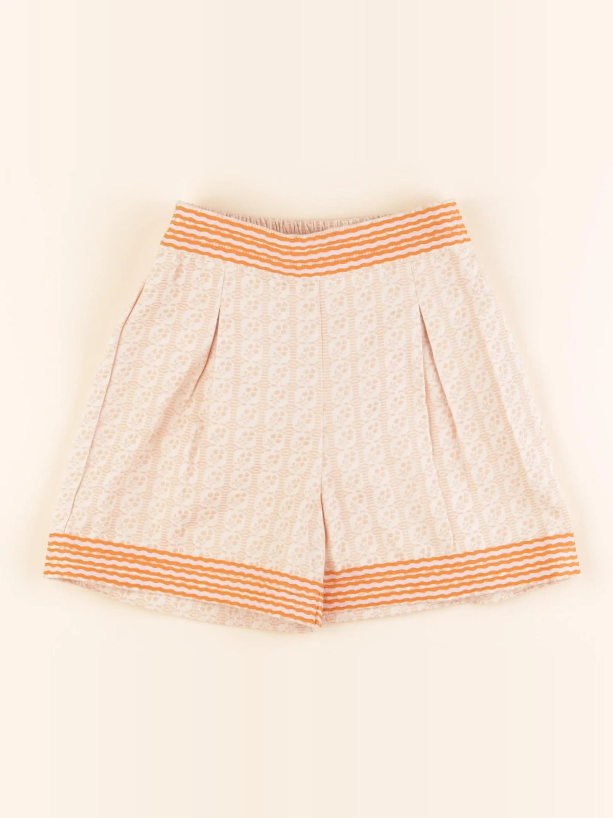Bandits à la crème - short orange - 6 ans