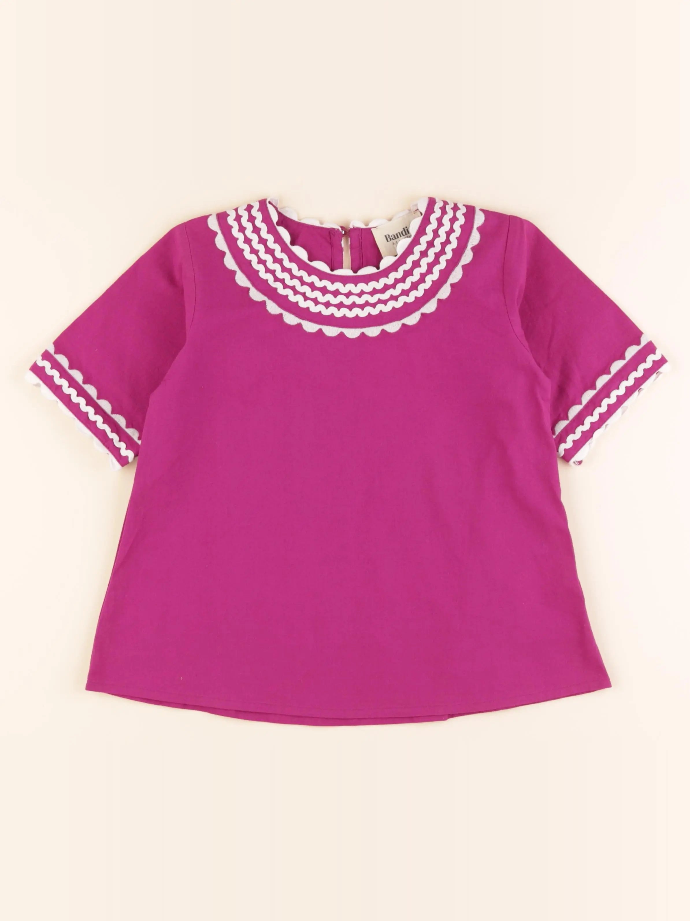 Bandits à la crème - blouse rose - 6 ans