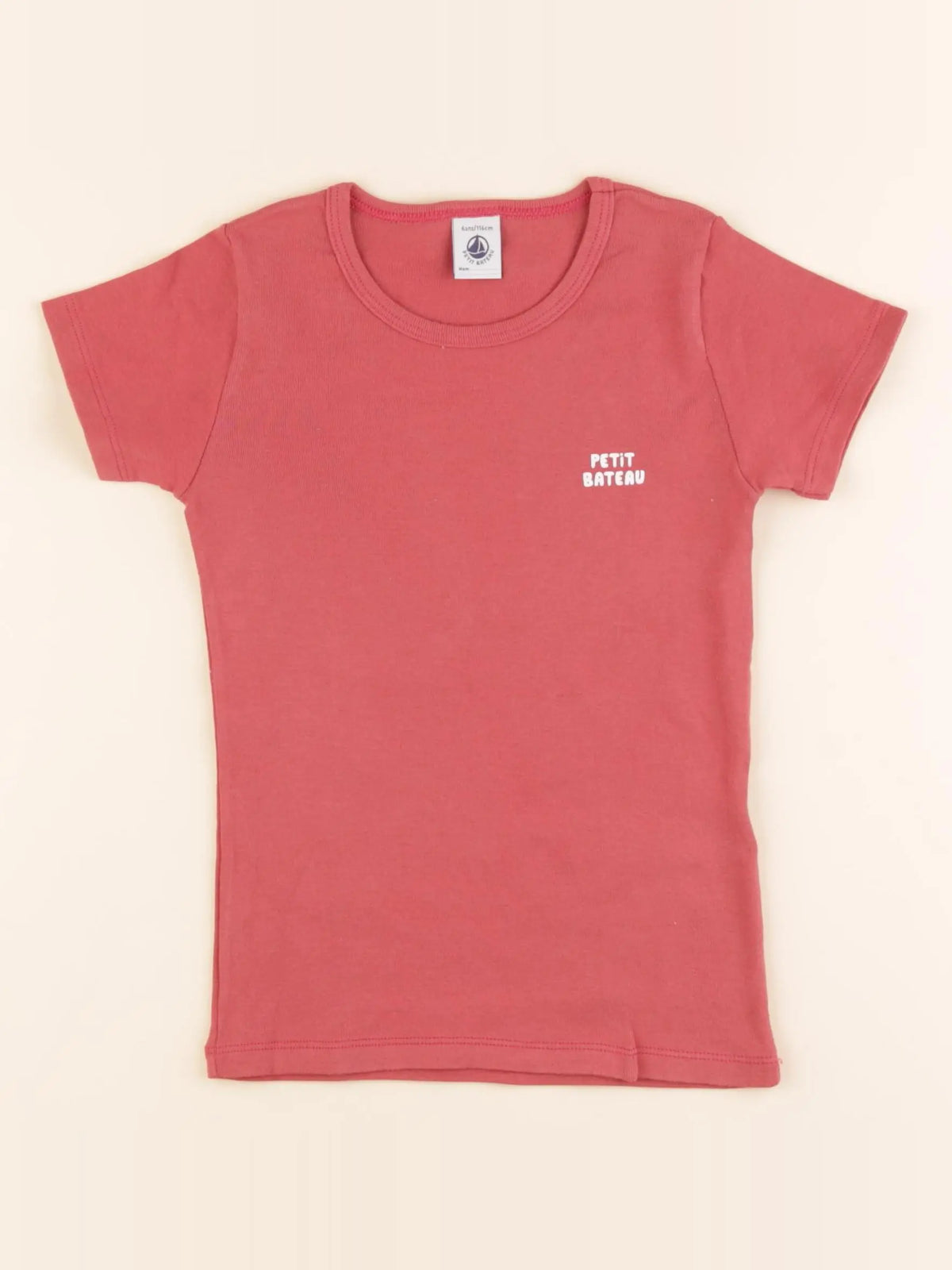 Petit Bateau - maillot de corps rose - 6 ans