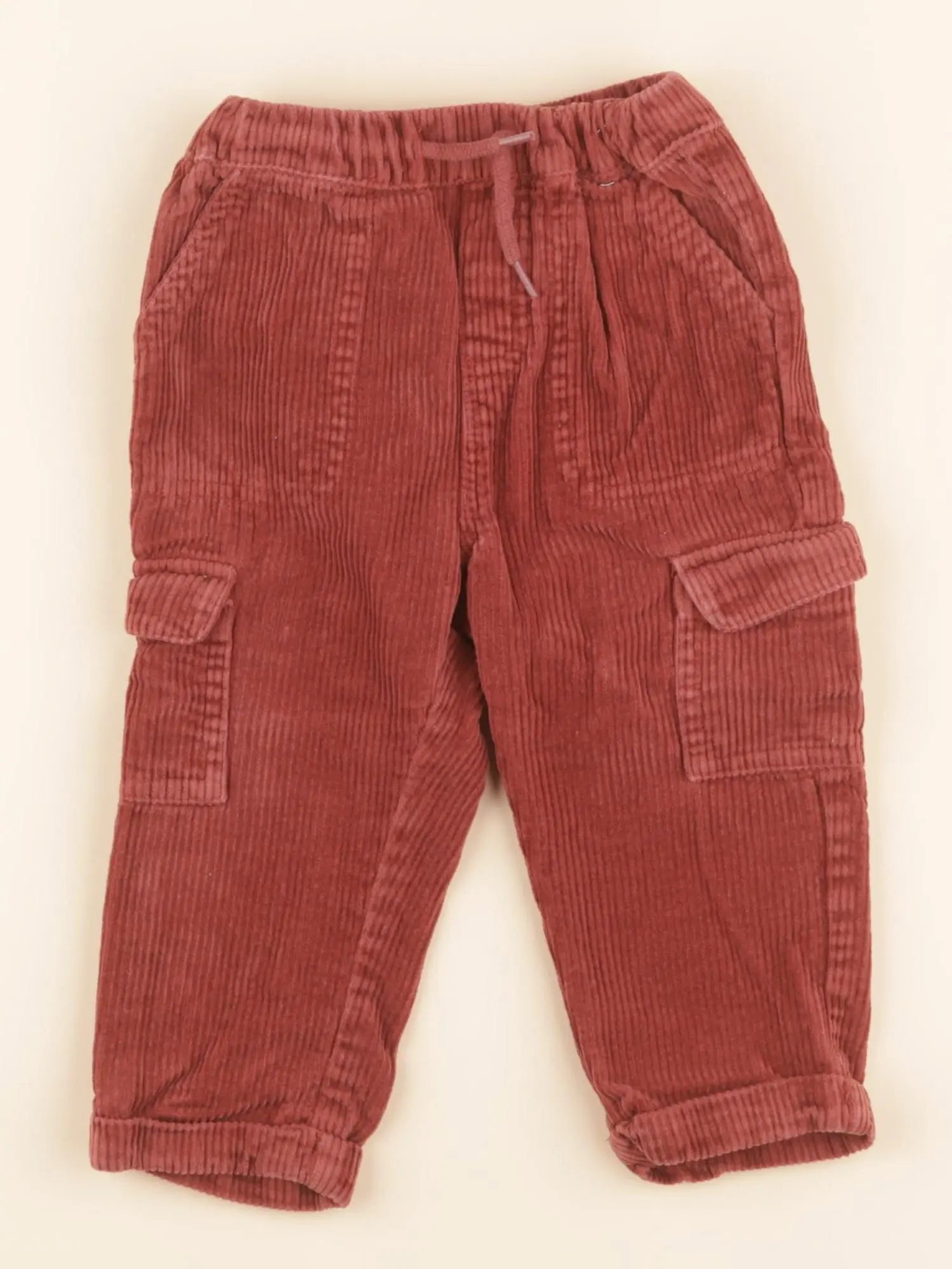 Vertbaudet - pantalon marron - 18 mois
