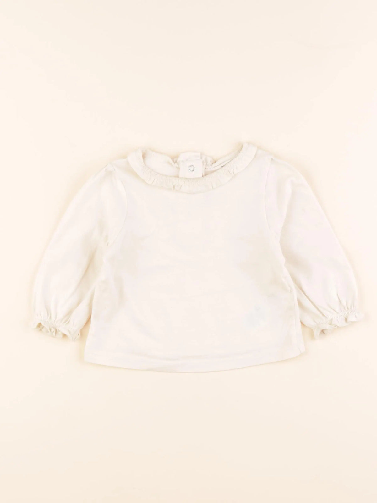 Vertbaudet - tee-shirt blanc - 9 mois