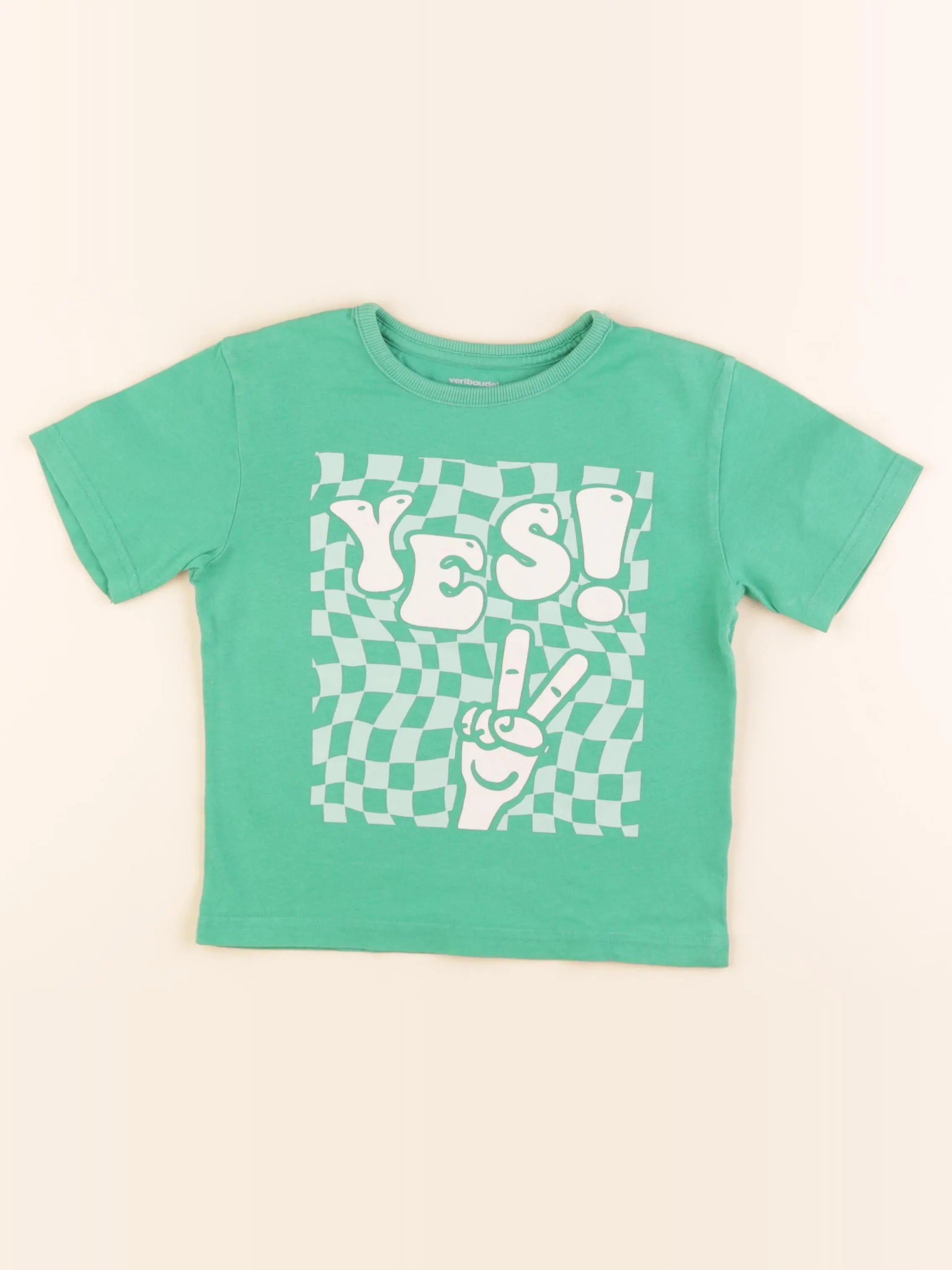 Vertbaudet - tee-shirt vert - 5 ans
