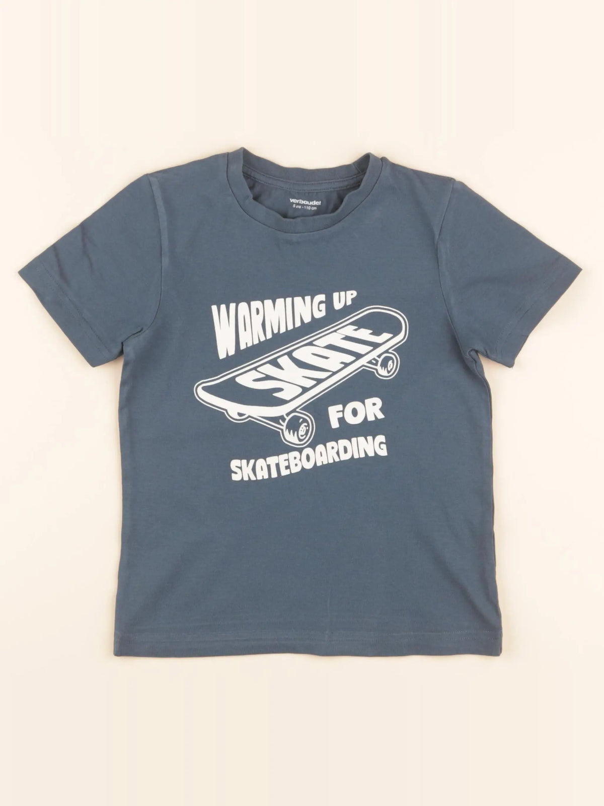 Vertbaudet - tee-shirt bleu - 5 ans