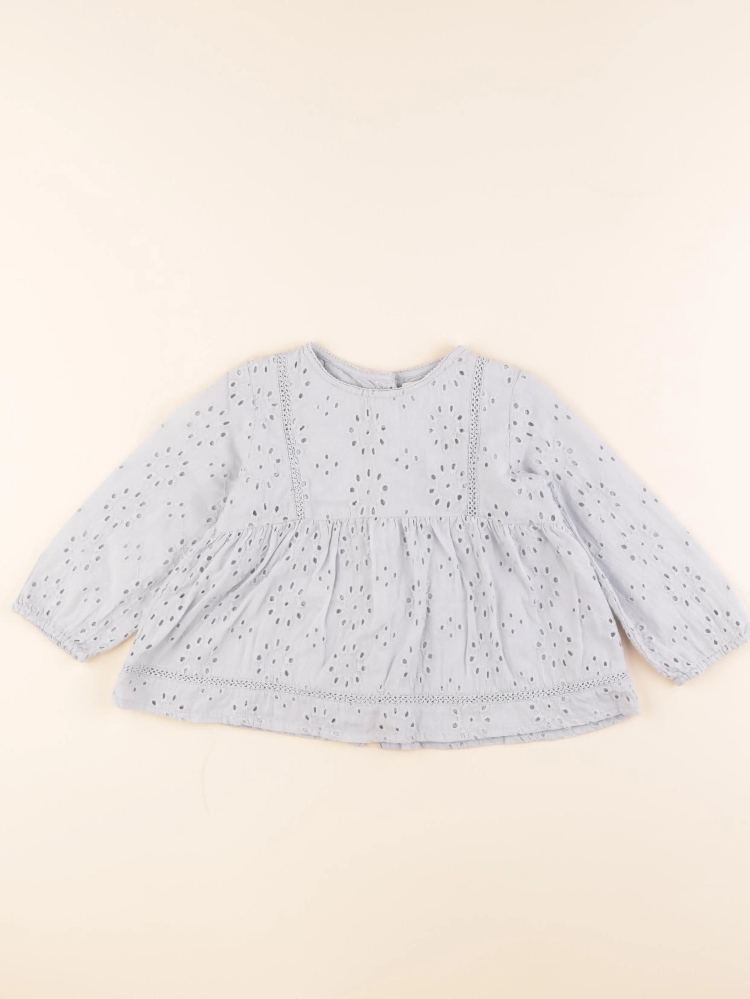 Zara - blouse bleu - 18/24 mois
