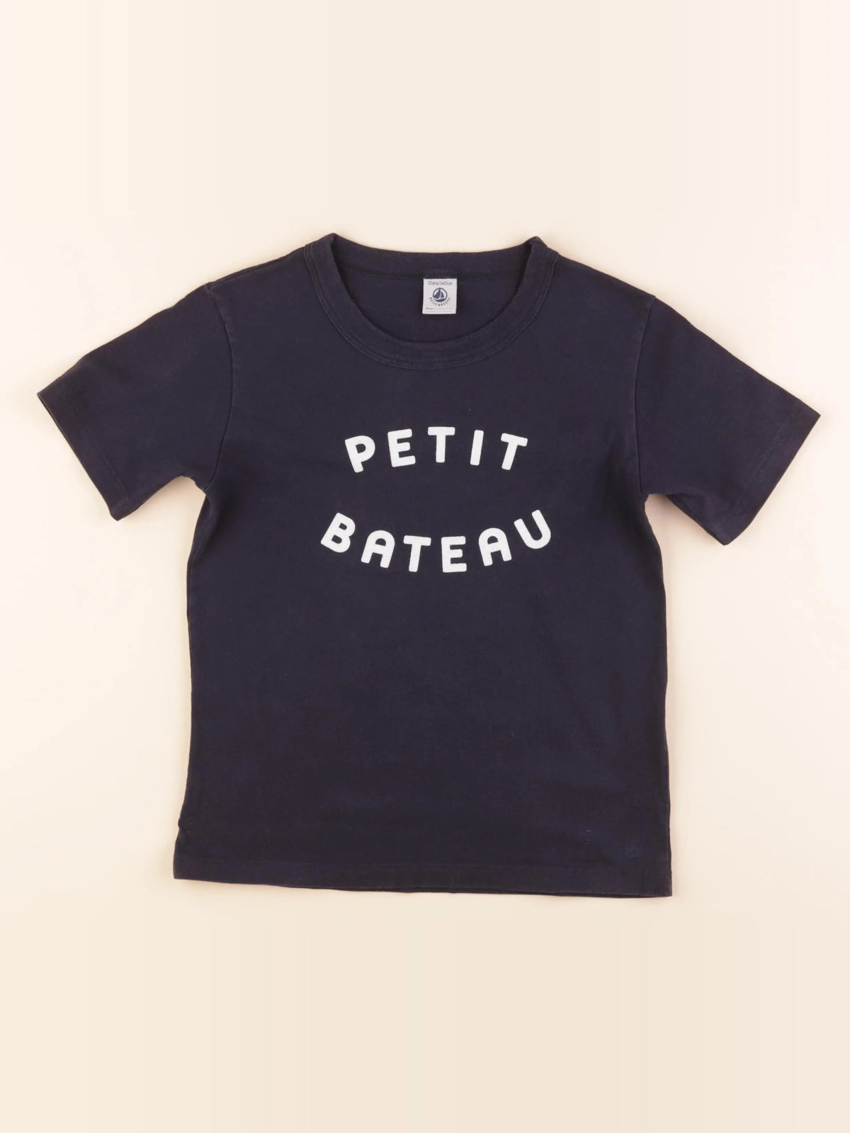Petit Bateau - tee-shirt bleu - 10 ans