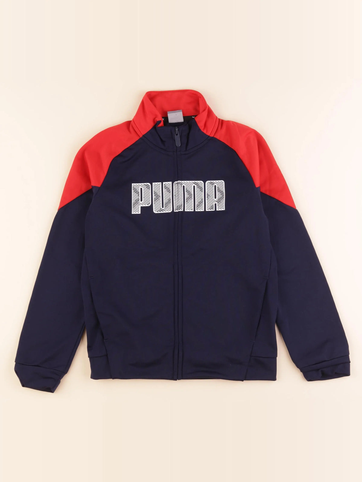 Puma - sweat bleu, rouge - 9/10 ans