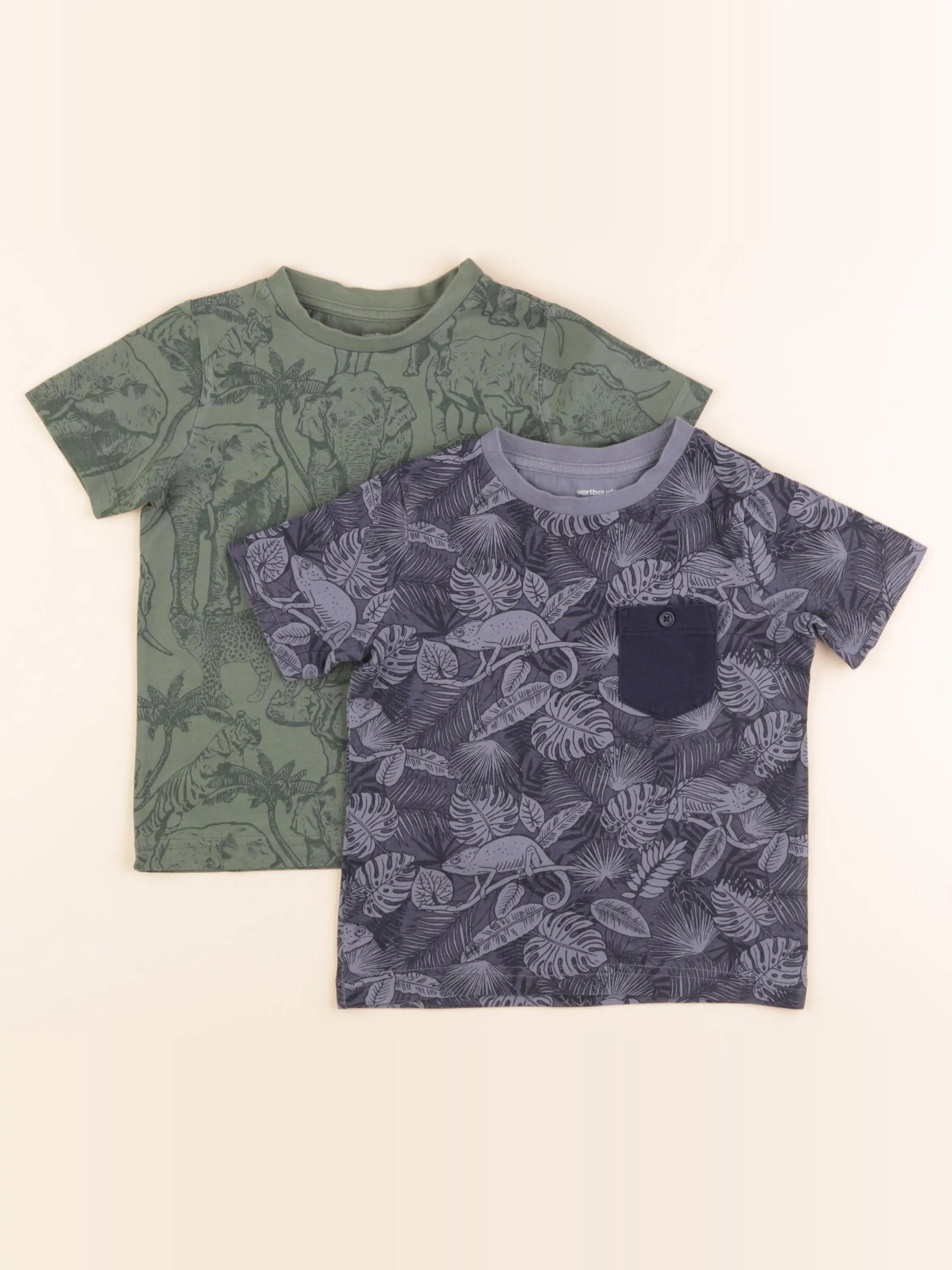 Vertbaudet - lot de 2 tee-shirts multicolore - 3 ans