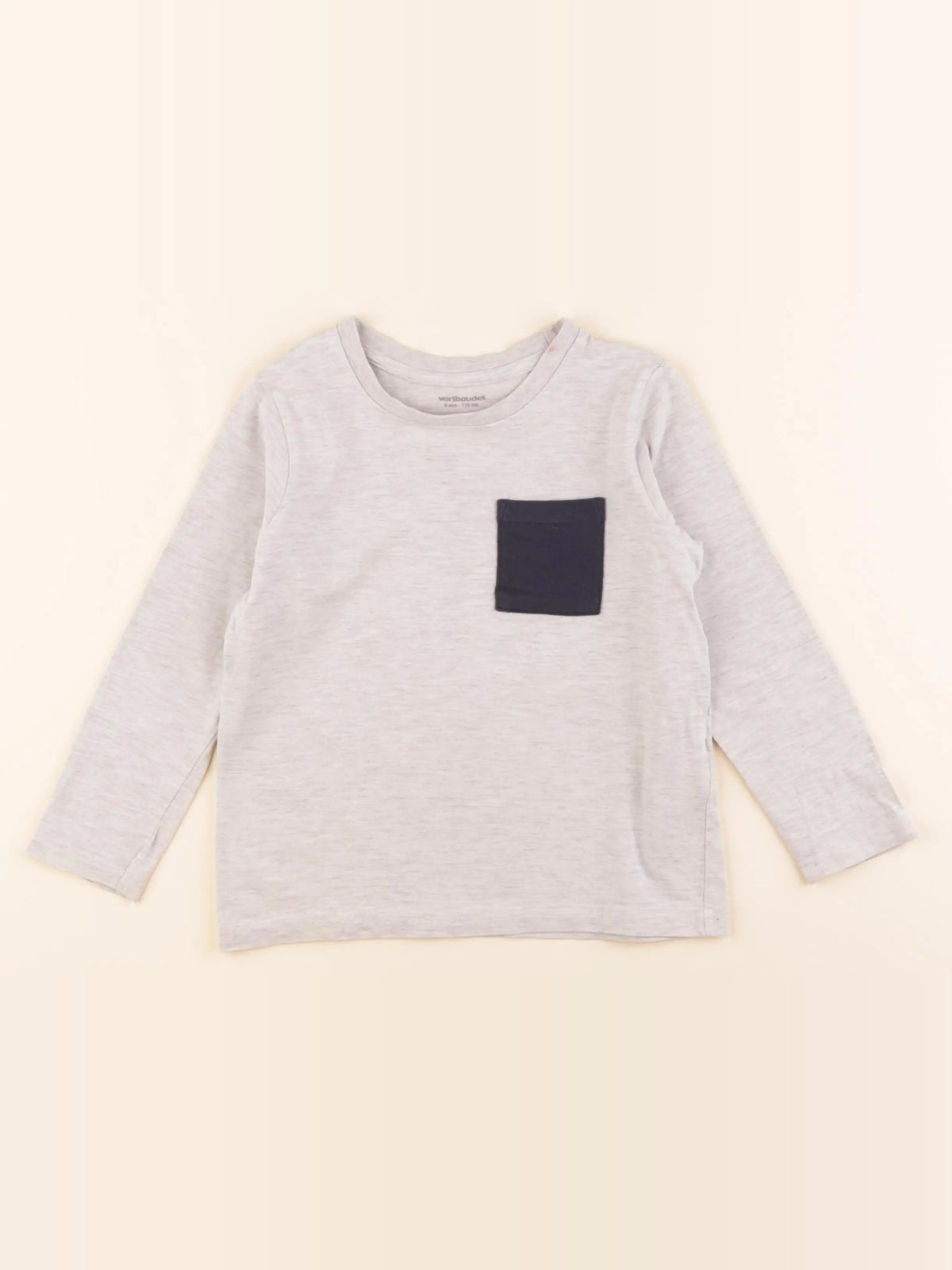Vertbaudet - tee-shirt gris - 5 ans