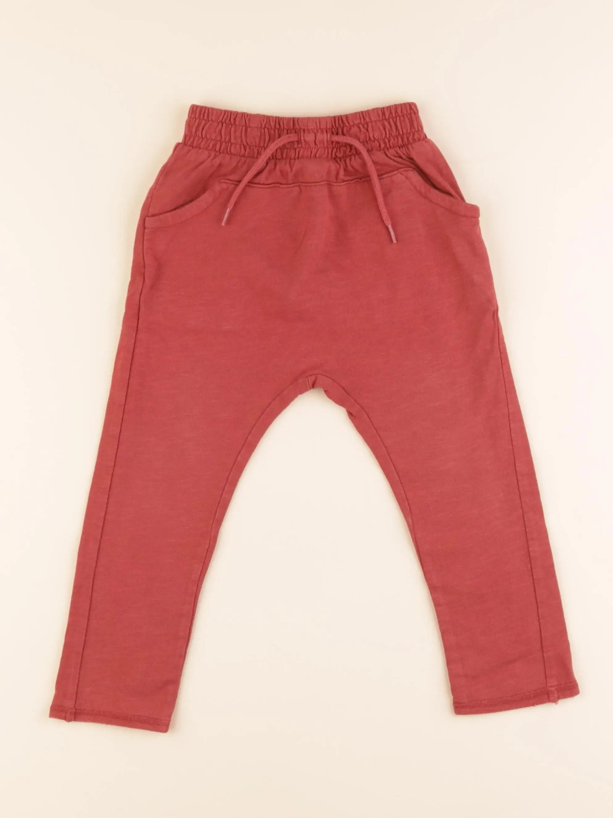 Vertbaudet - pantalon rouge - 24 mois