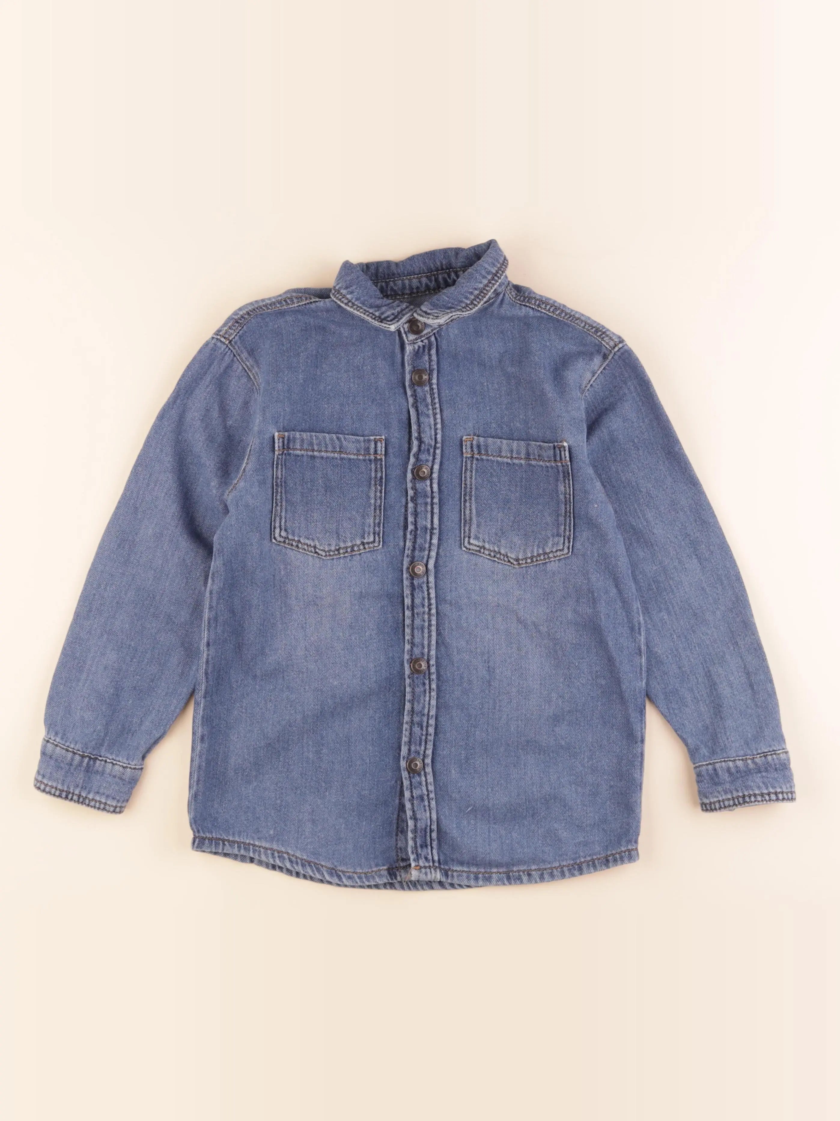 Vertbaudet - chemise bleu - 8 ans