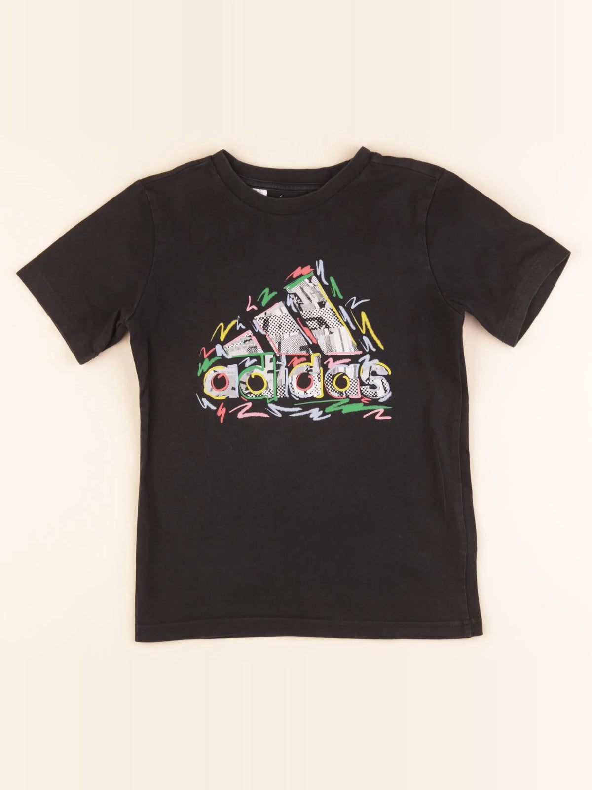Adidas - tee-shirt noir - 7/8 ans