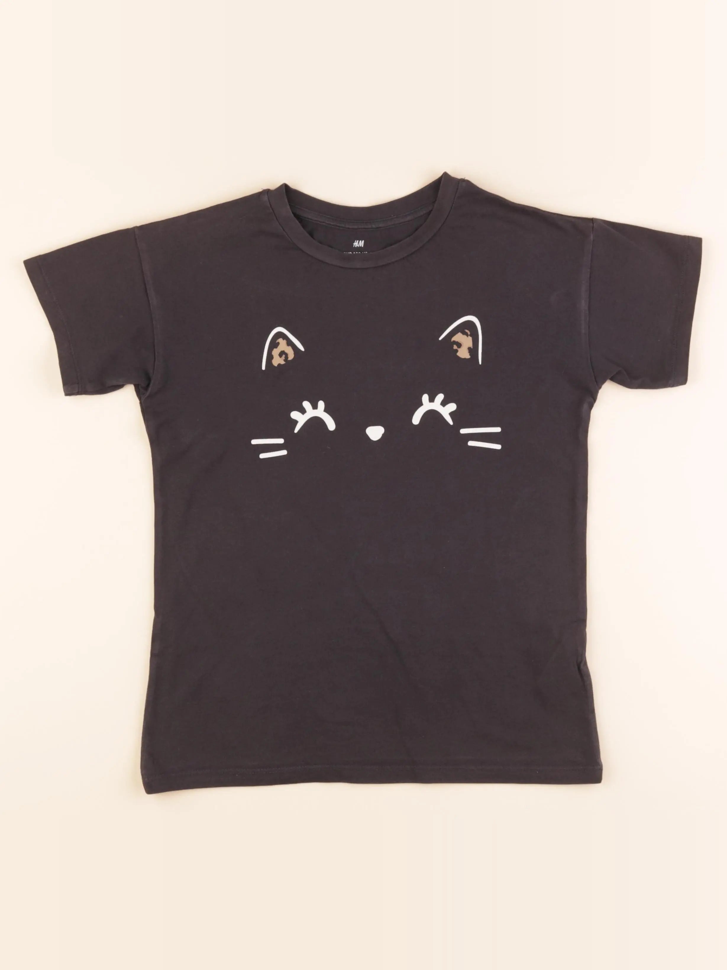 H&M - tee-shirt gris - 6/7 ans