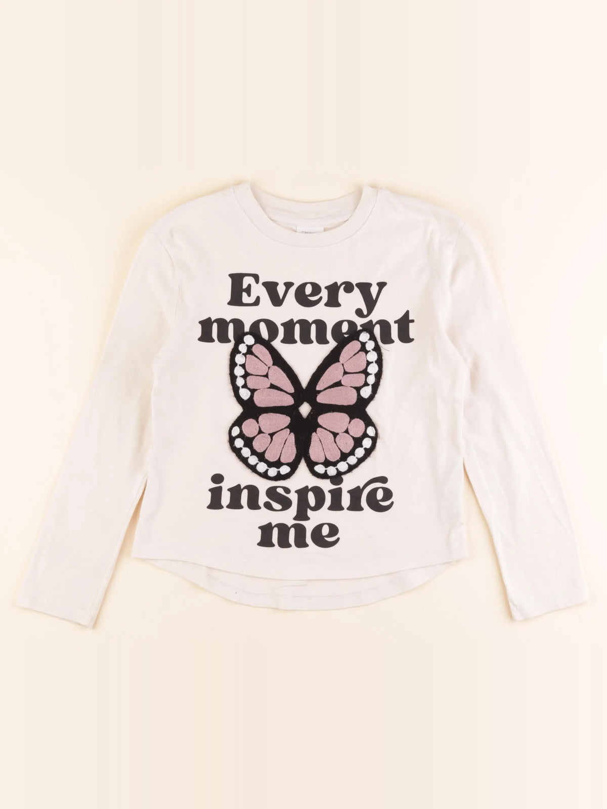 Zara - tee-shirt beige - 8 ans