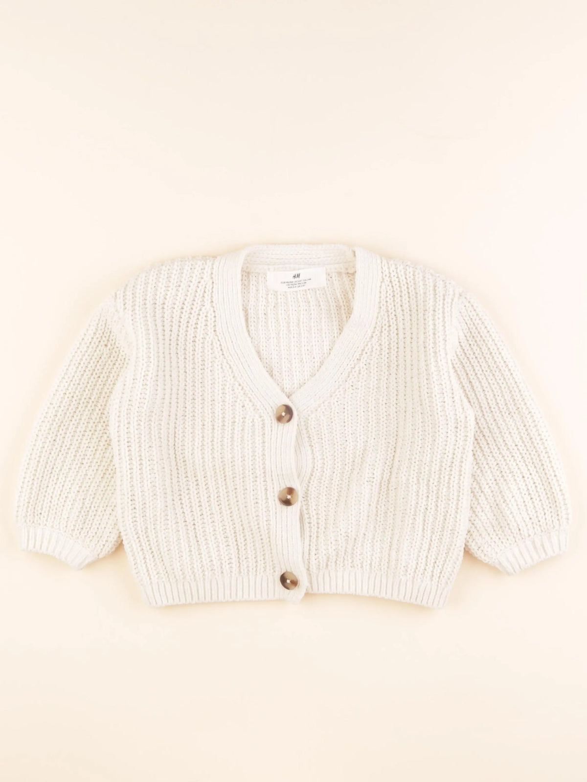H&M - gilet beige - 2/4 ans