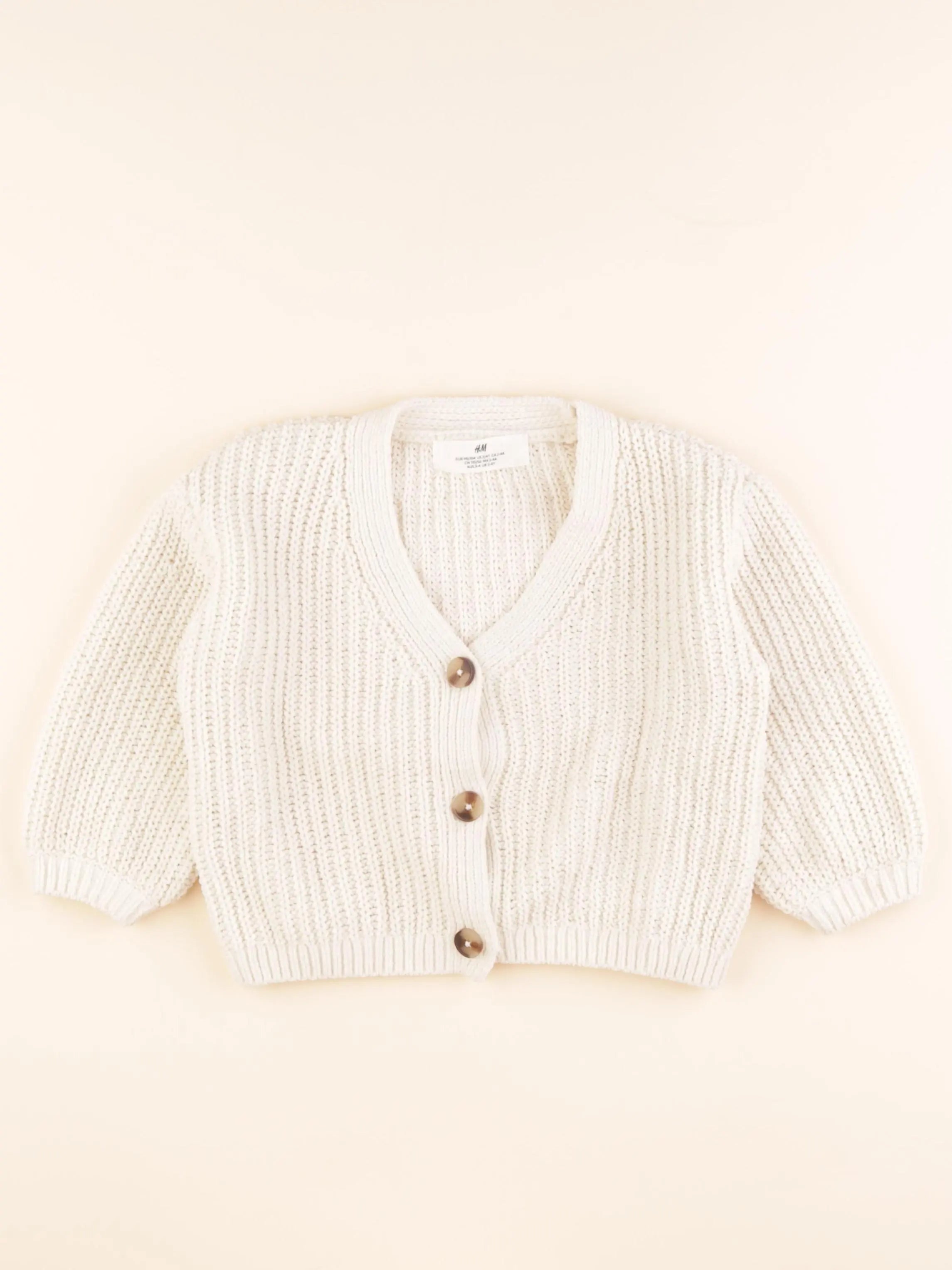 H&M - gilet beige - 2/4 ans
