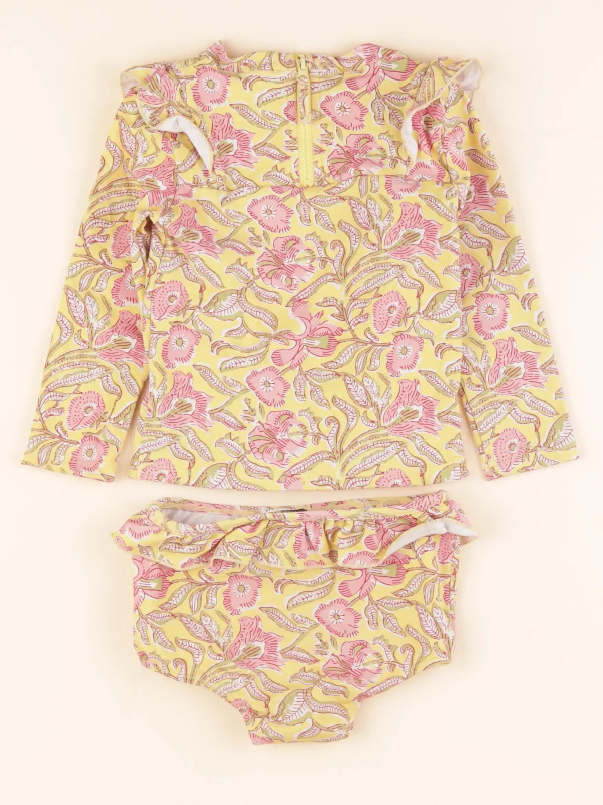Louise Misha - ensemble de bain rose, jaune - 18 mois