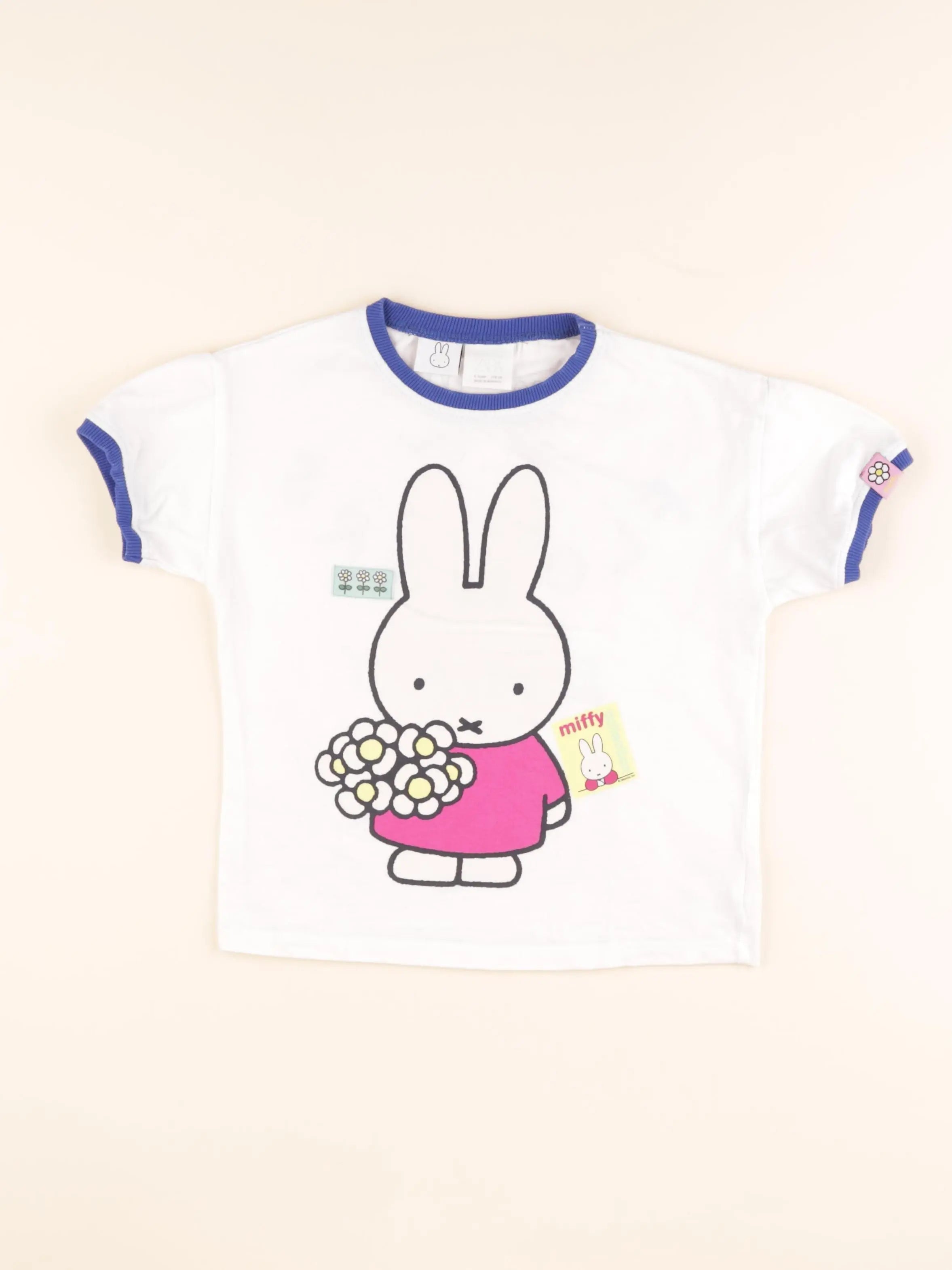 Zara - tee-shirt imprimé au dos blanc - 5 ans