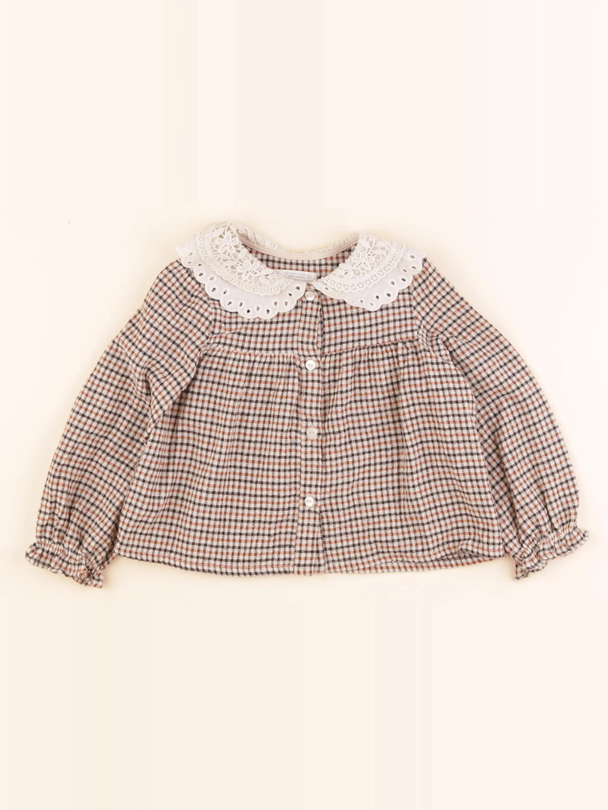 Zara - blouse beige, marron - 4 ans