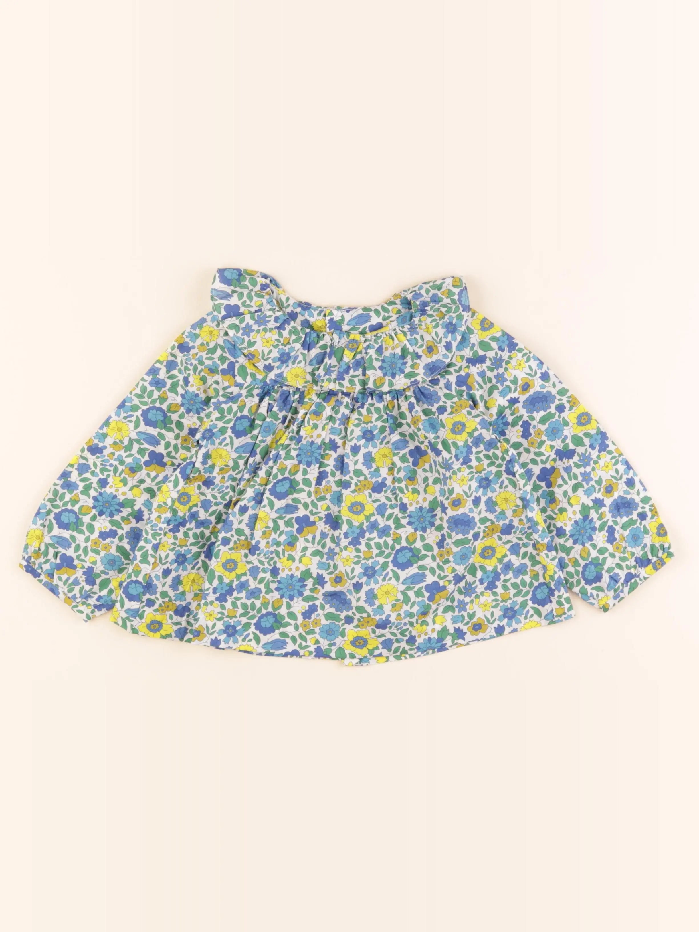 Jacadi - blouse liberty multicolore - 24 mois