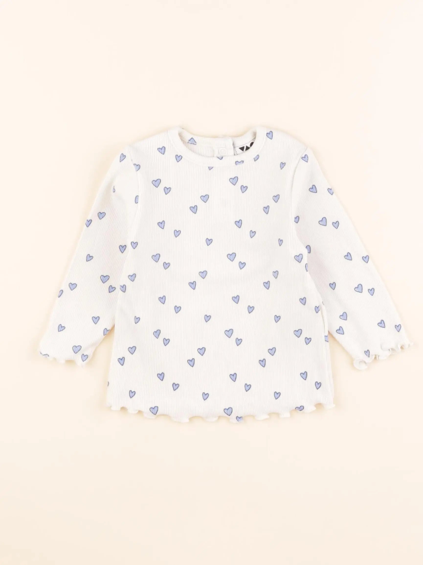 Tape à l'oeil - tee-shirt blanc, bleu - 6 mois