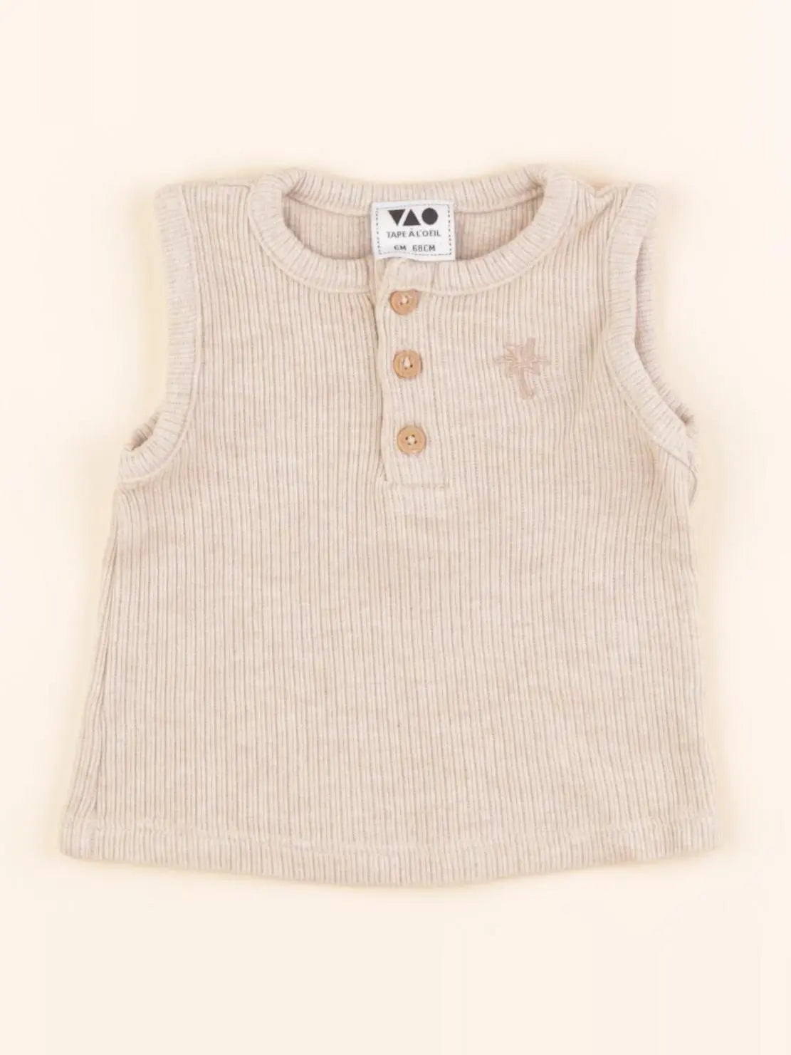 Tape à l'oeil - débardeur beige - 6 mois