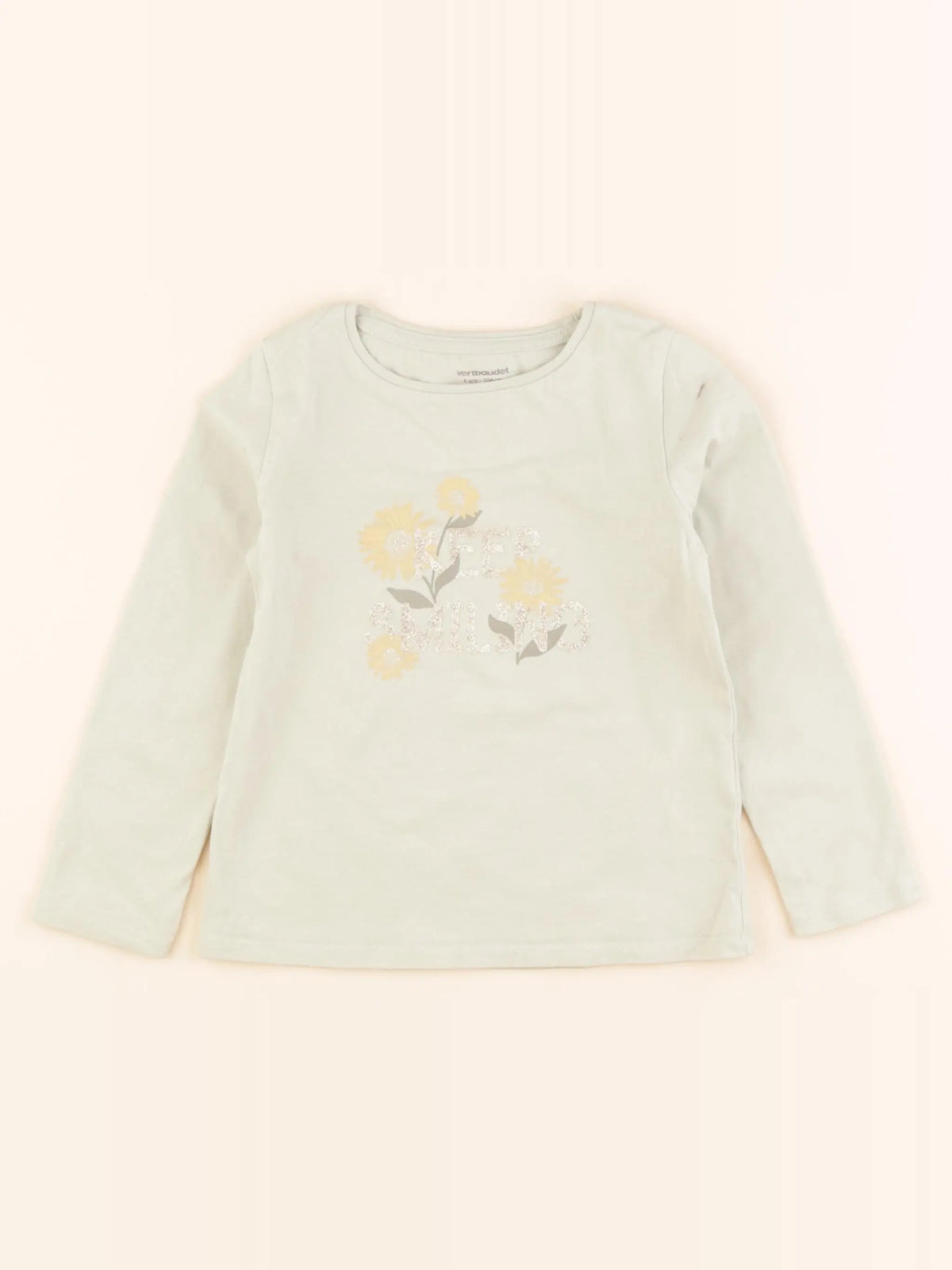 Vertbaudet - tee-shirt vert - 4 ans