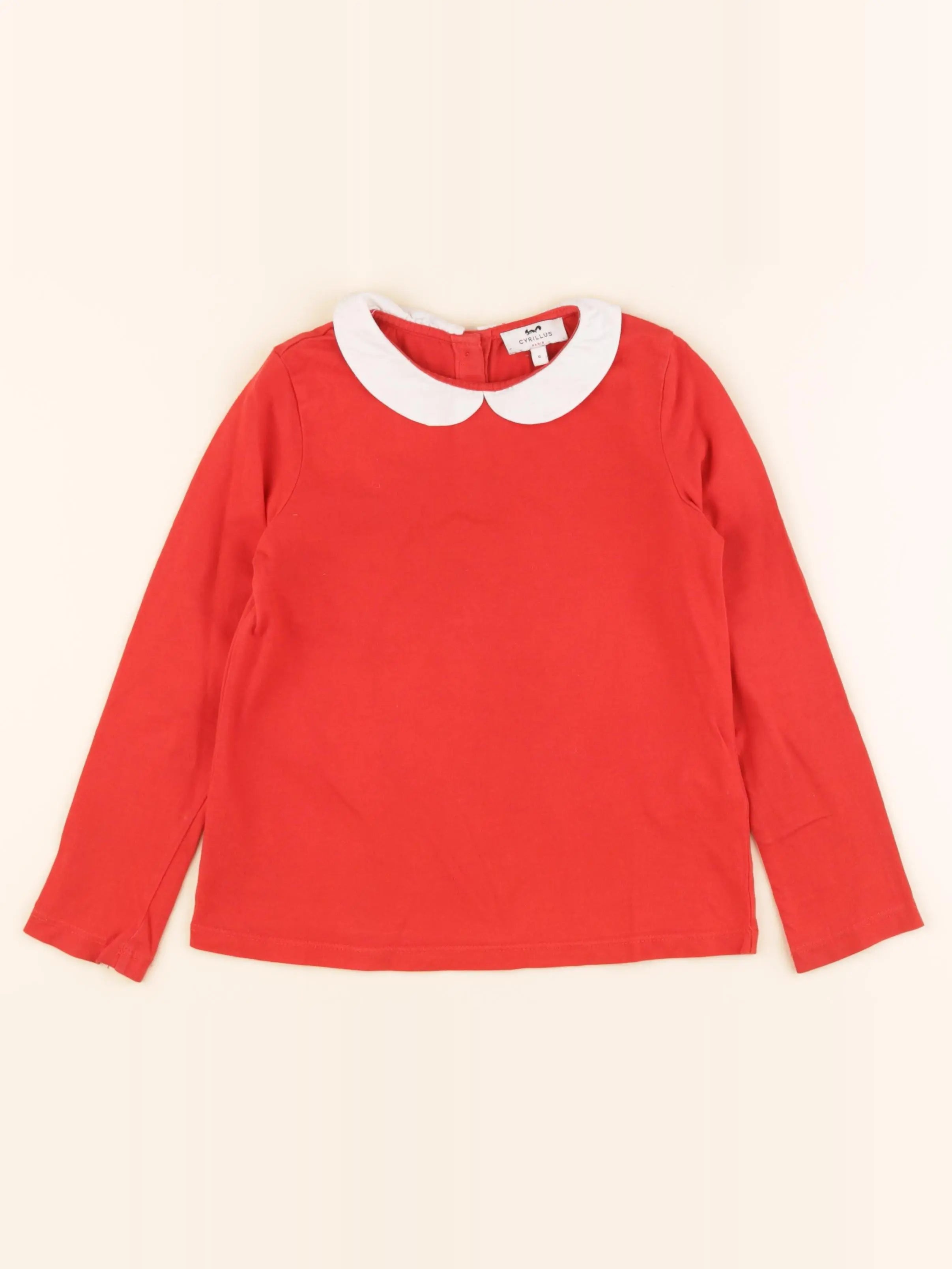 Cyrillus - tee-shirt rouge - 6 ans