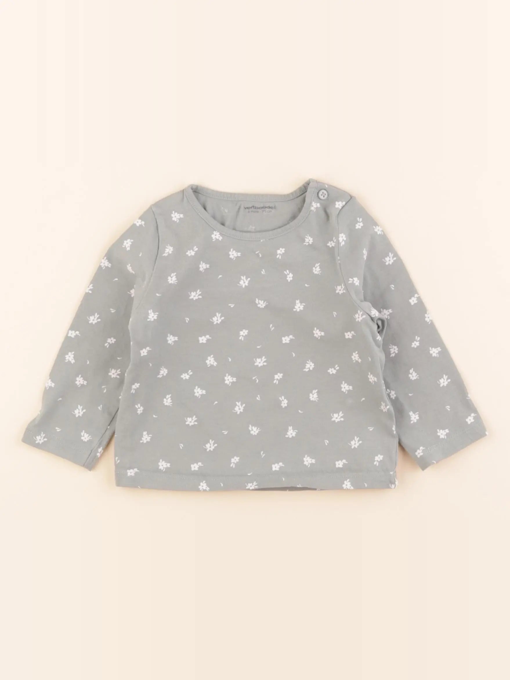 Vertbaudet - tee-shirt vert - 9 mois