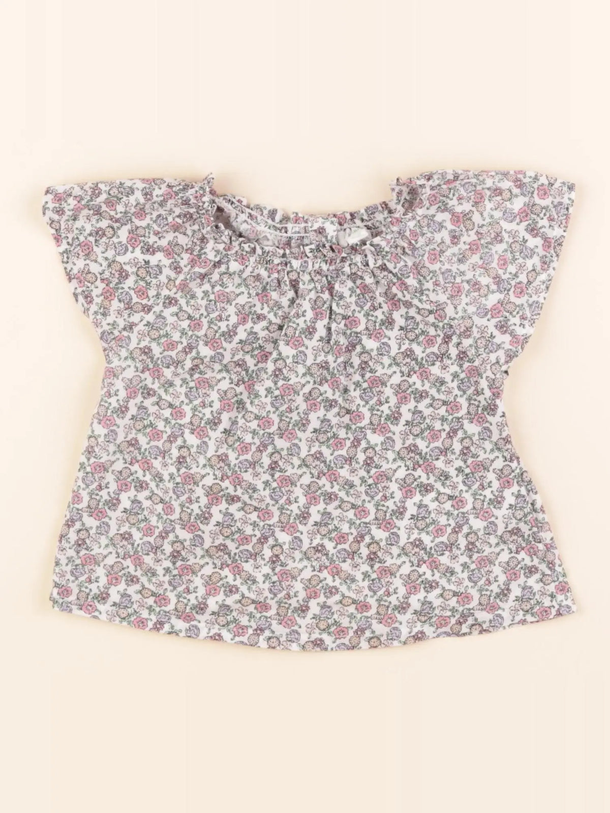 Vertbaudet - blouse multicolore - 9 mois
