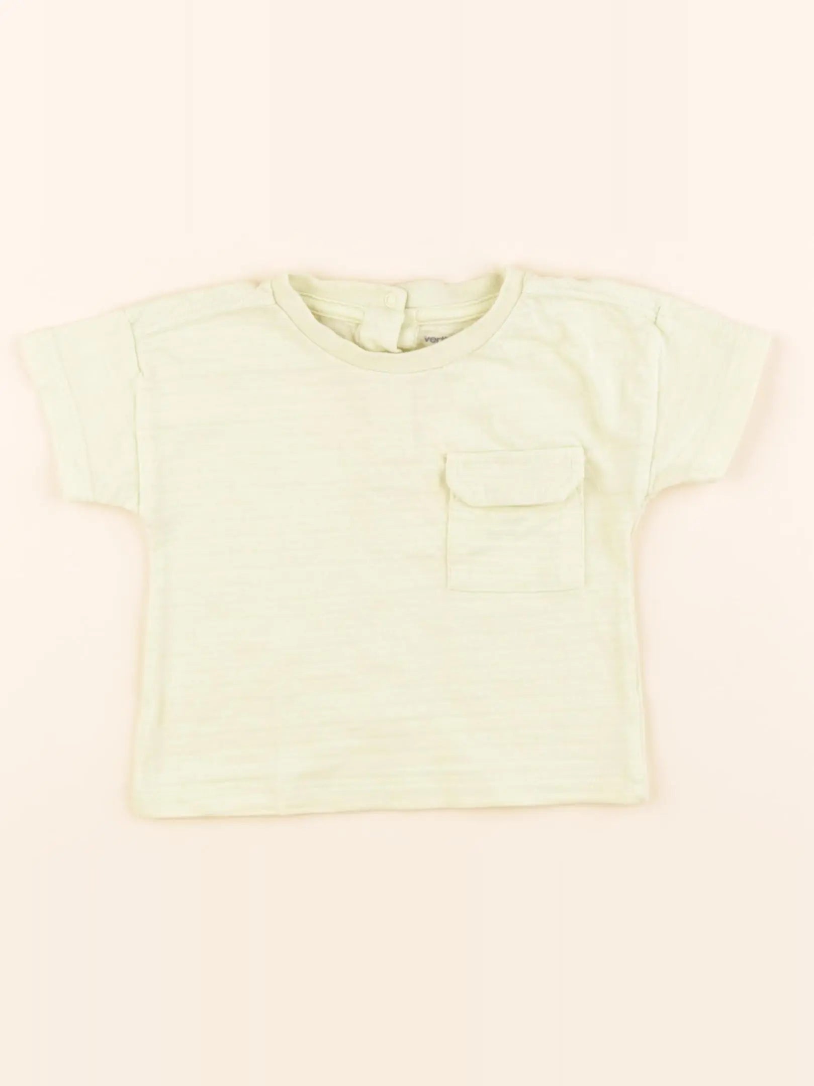 Vertbaudet - tee-shirt jaune - 6 mois