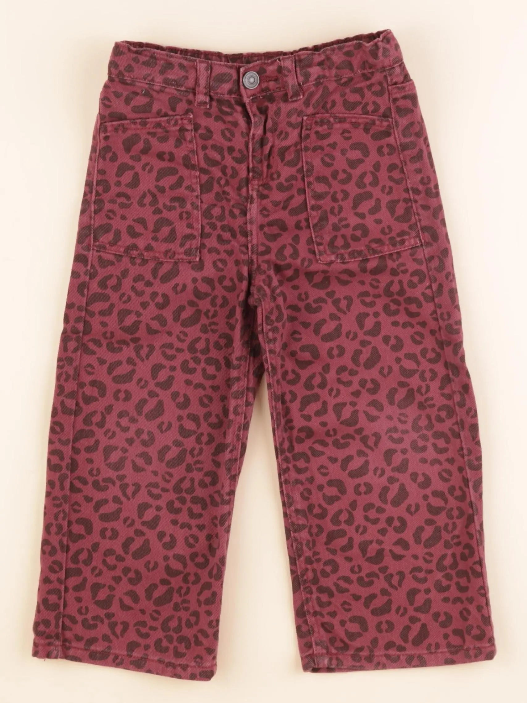 Little Cigogne - jean violet, rouge - 3 ans