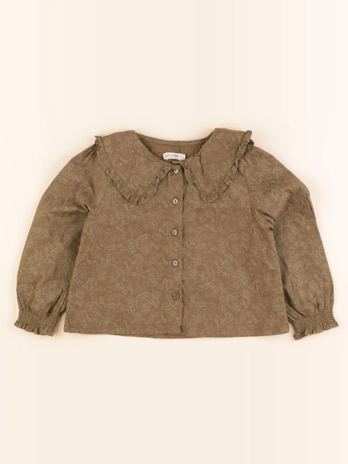 Eden & Victor - blouse vert - 4 ans