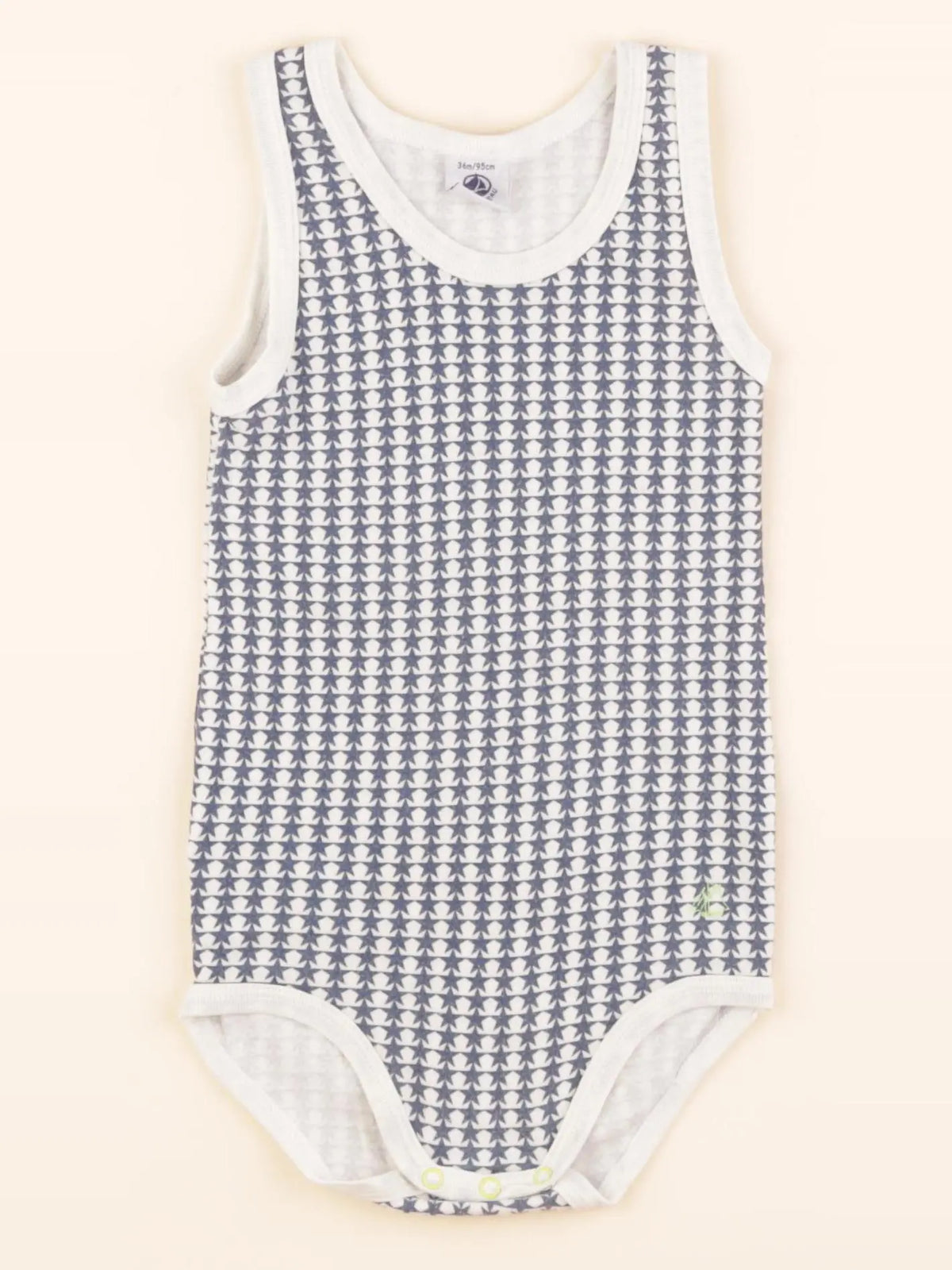 Petit Bateau - body bleu, blanc - 36 mois