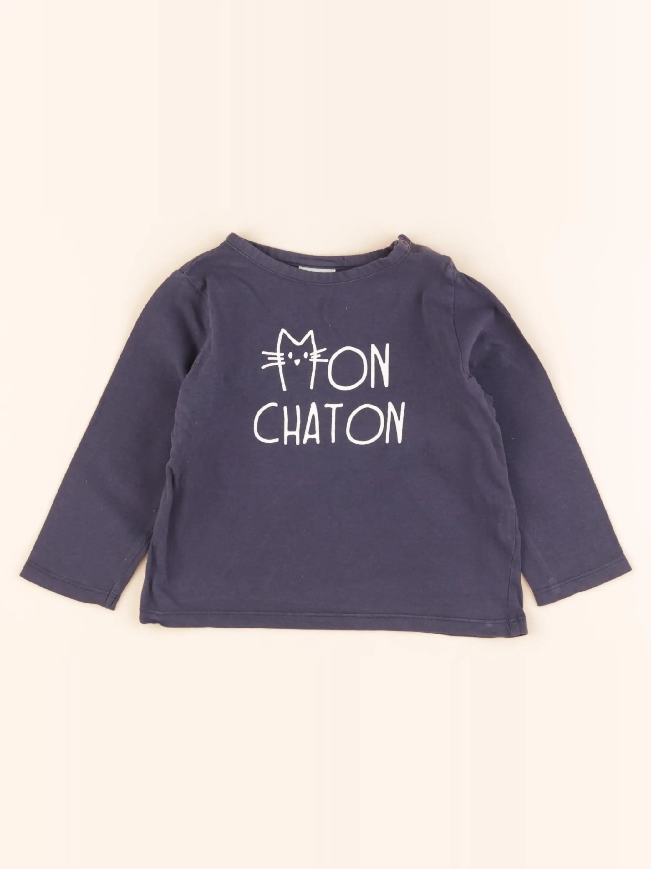 Tape à l'oeil - tee-shirt bleu - 24 mois