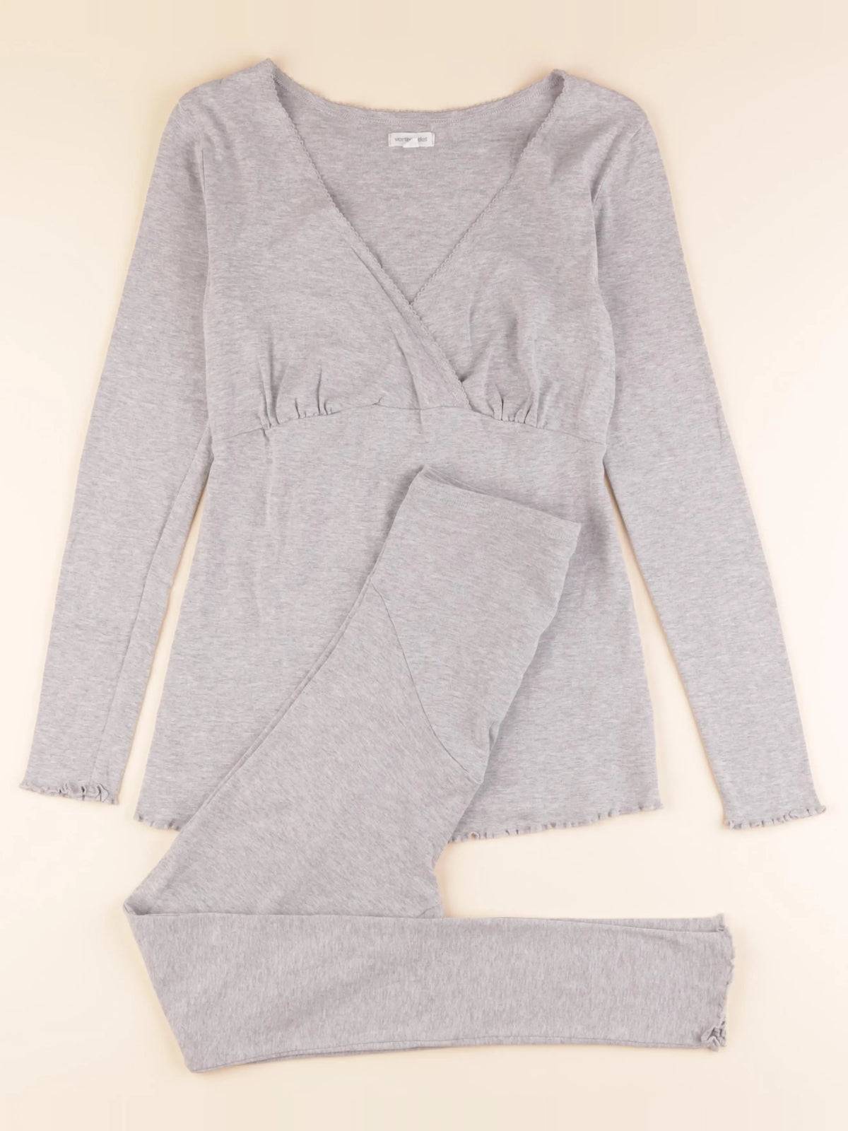 Vertbaudet - pyjama allaitement coton gris - 34 à 36