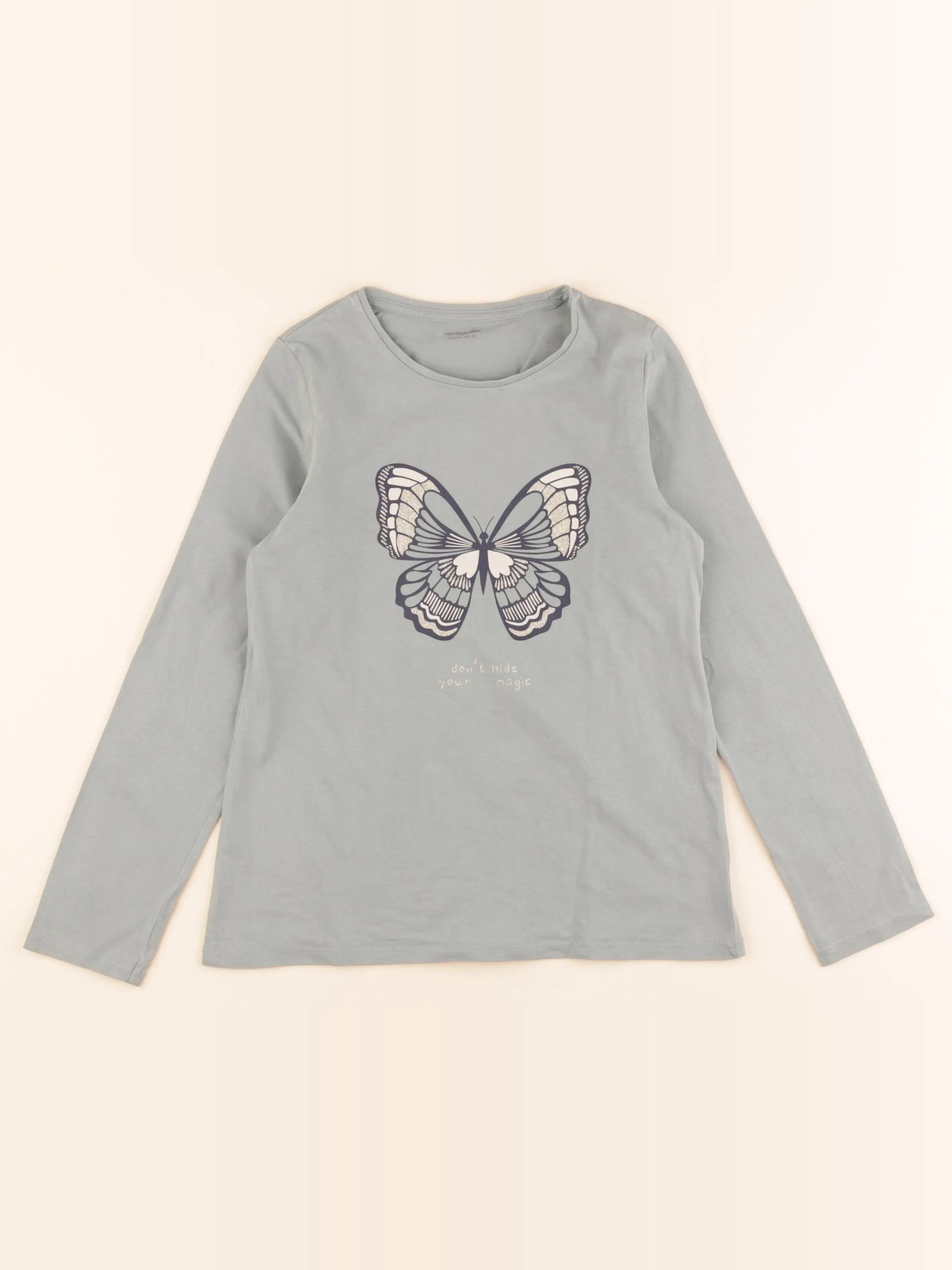 Vertbaudet - tee-shirt vert - 10 ans