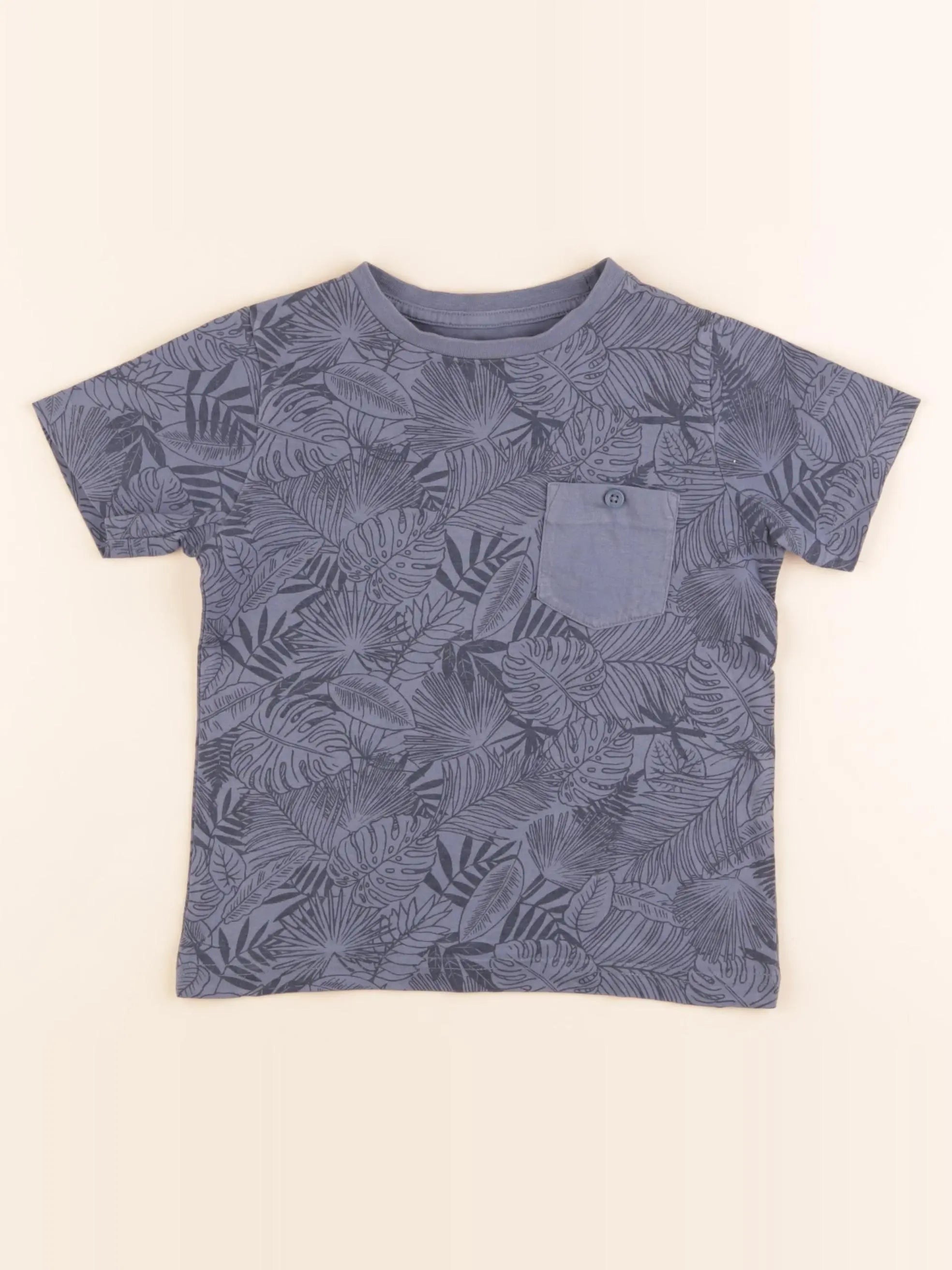 Vertbaudet - tee-shirt bleu - 4 ans
