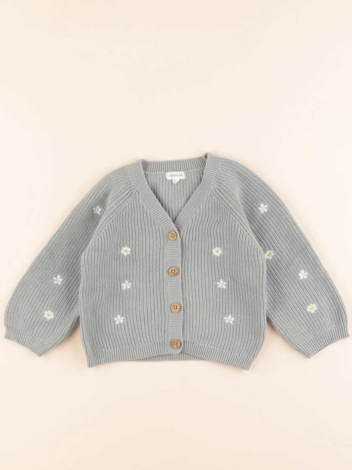 Vertbaudet - gilet vert - 24 mois