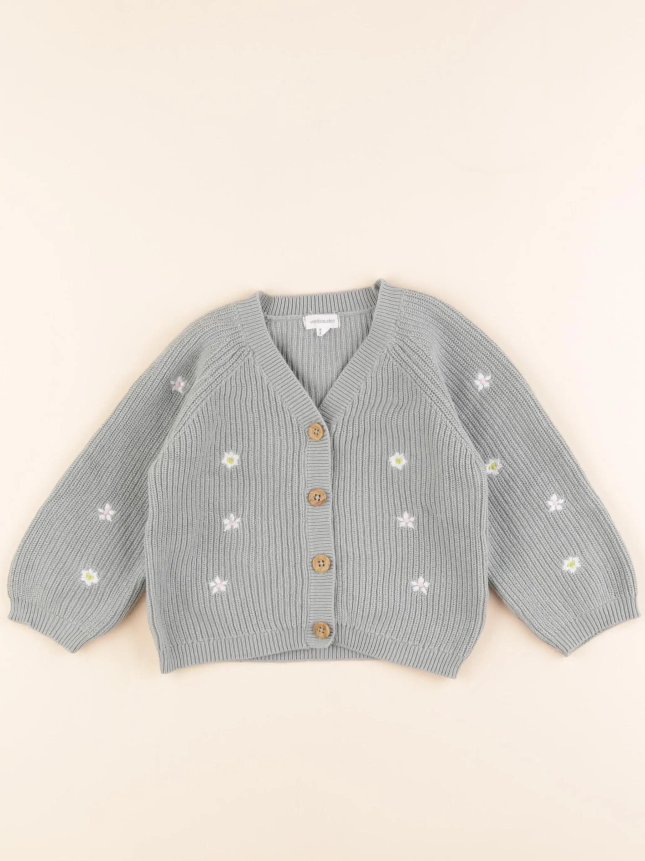 Vertbaudet - gilet vert - 24 mois